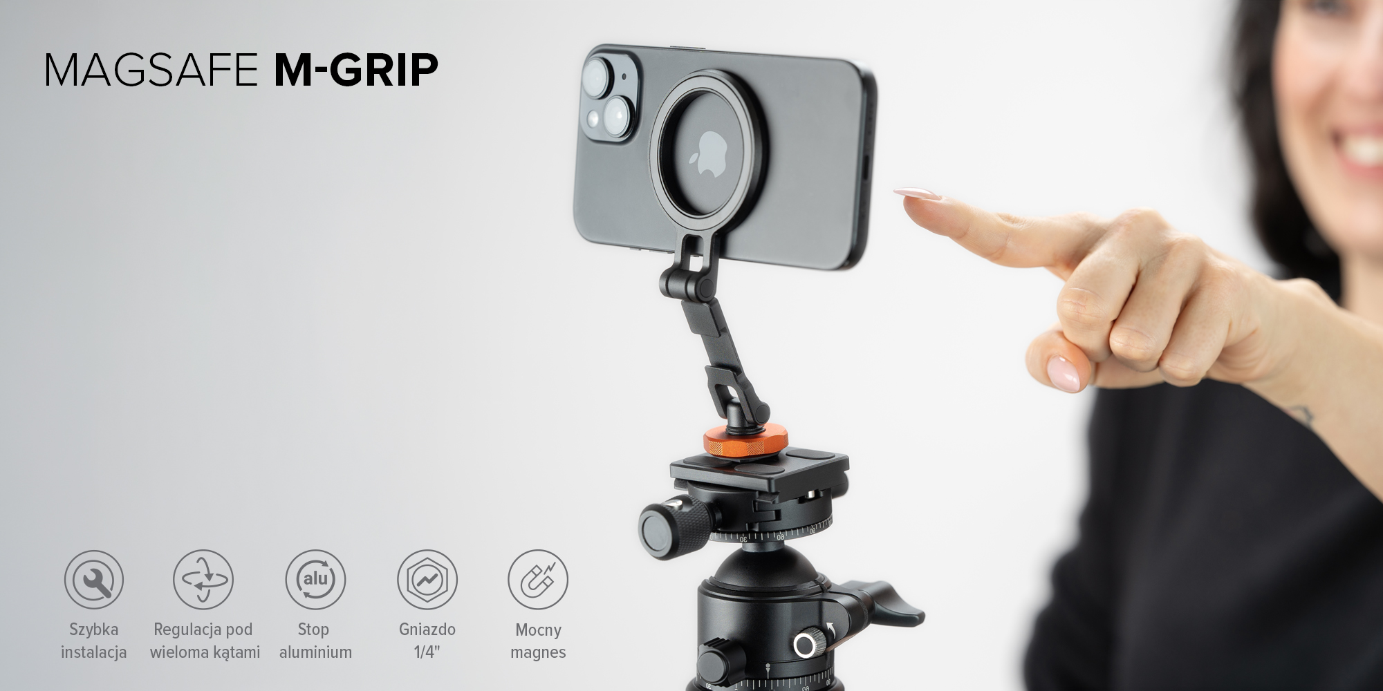 Uchwyt na telefon Newell MagSafe M-Grip