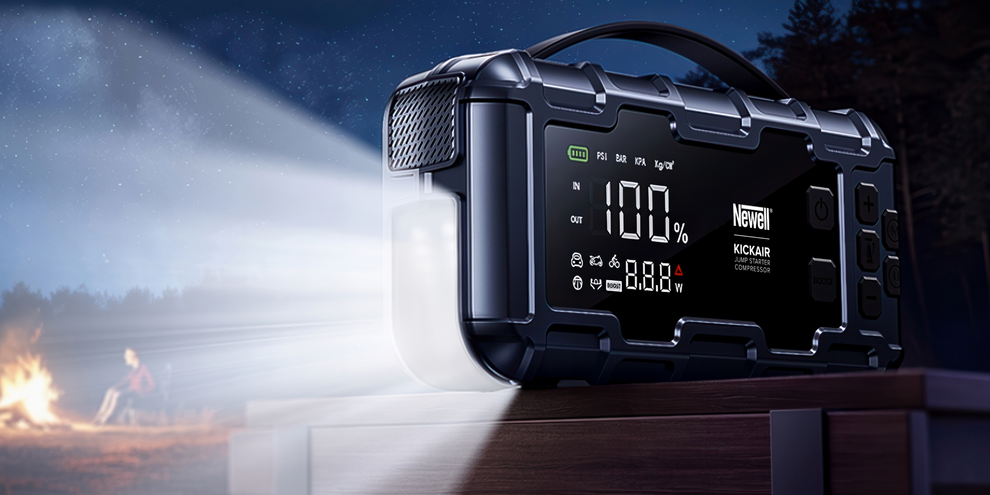 Urządzenie rozruchowe z kompresorem Newell KickAir