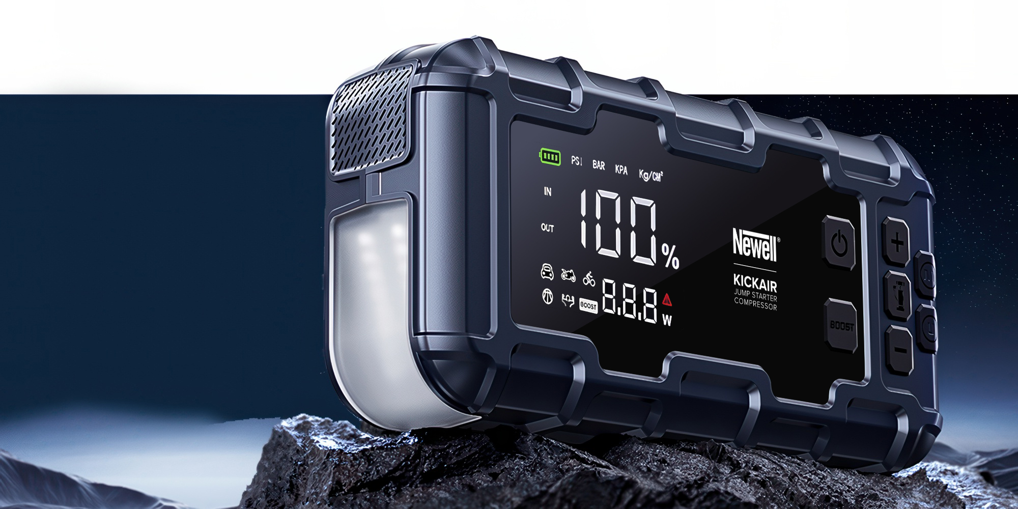 Urządzenie rozruchowe z kompresorem Newell KickAir