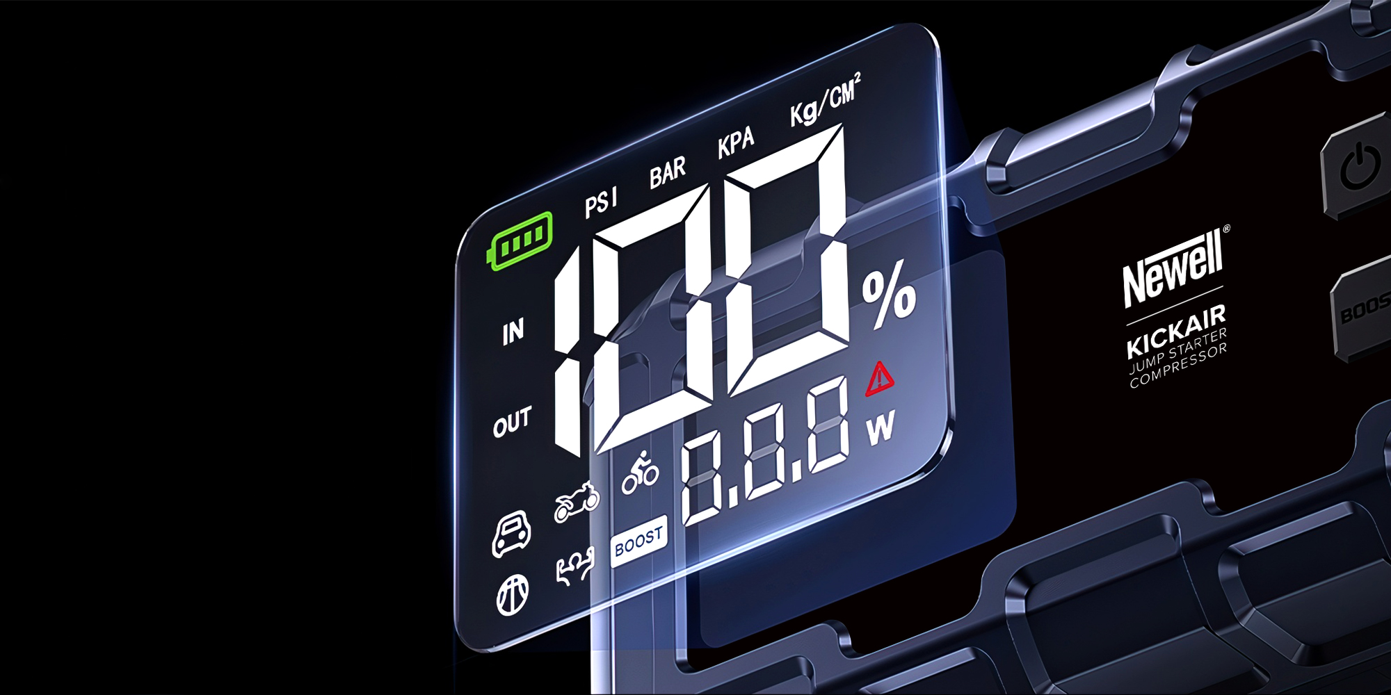 Urządzenie rozruchowe z kompresorem Newell KickAir