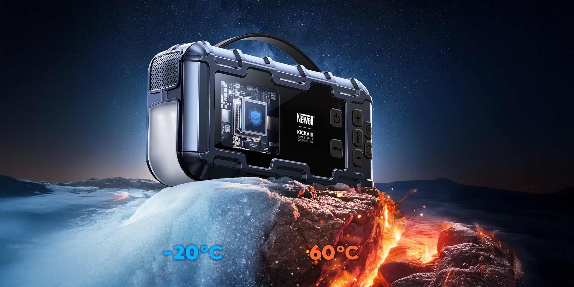 Urządzenie rozruchowe z kompresorem Newell KickAir