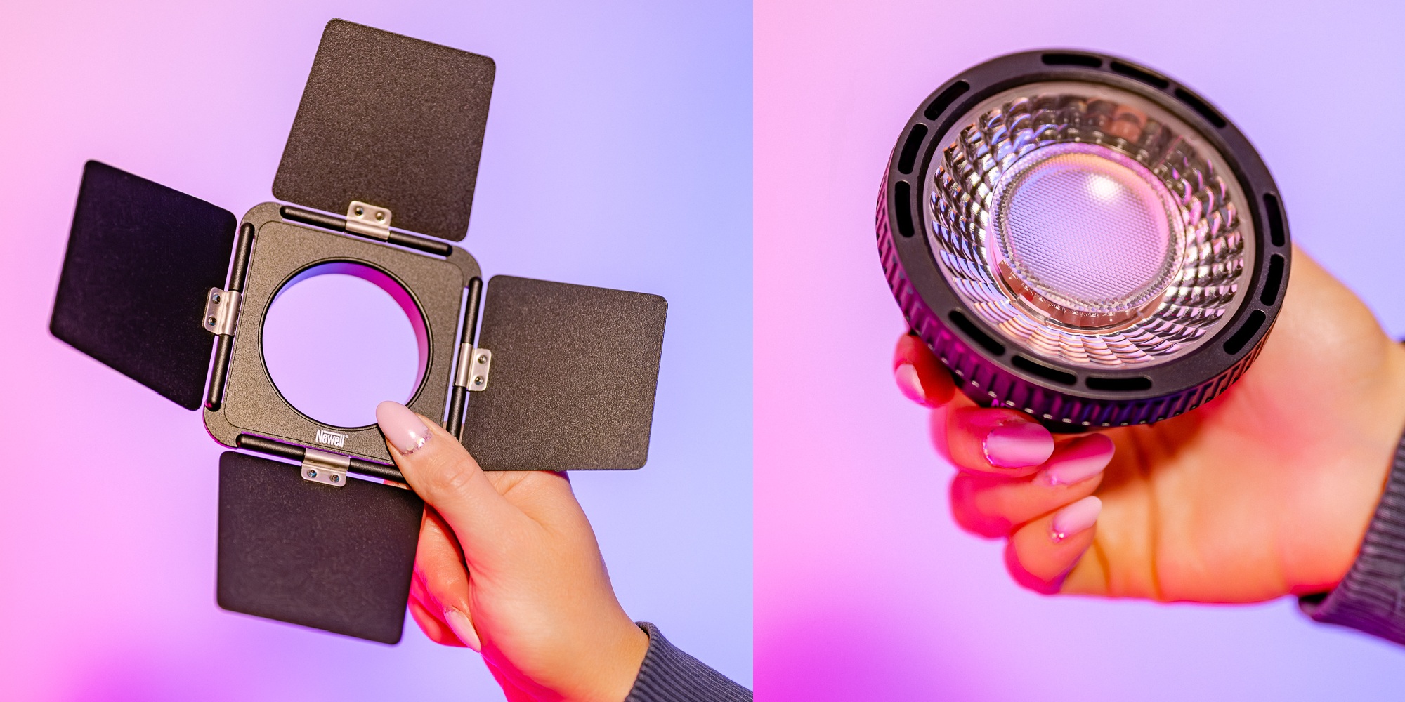 Zestaw Newell - Mini Bowens - wrota + soczewka skupiająca