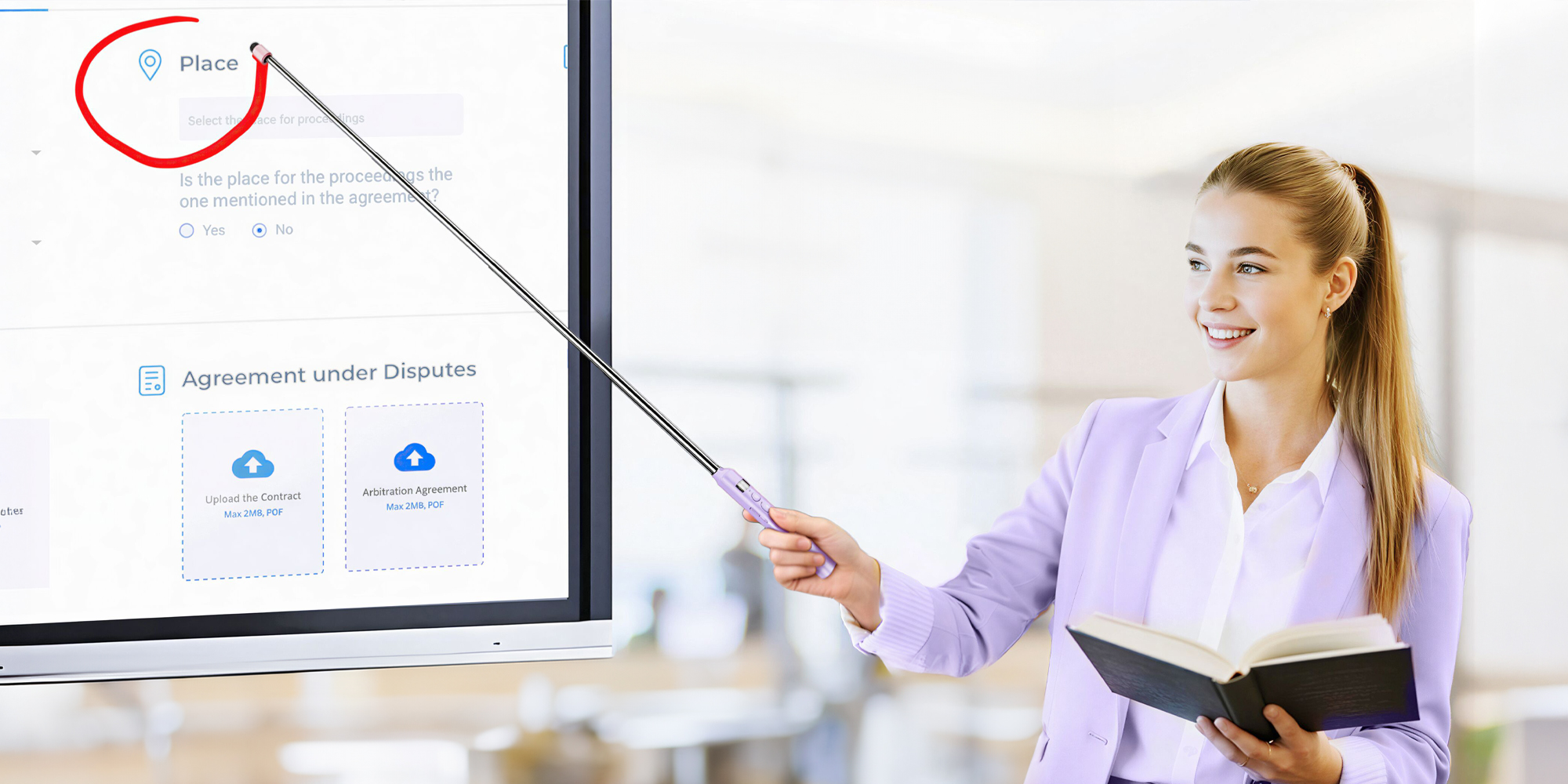 width=100% Pilot z wskaźnikiem laserowym do prezentacji multimedialnych Norwii N21 BLE