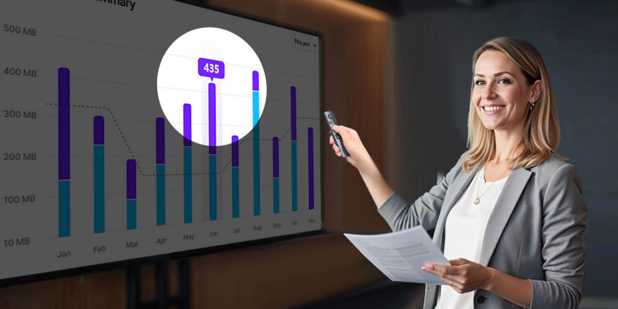 Pilot z wskaźnikiem laserowym do prezentacji multimedialnych Norwii N95s BLE