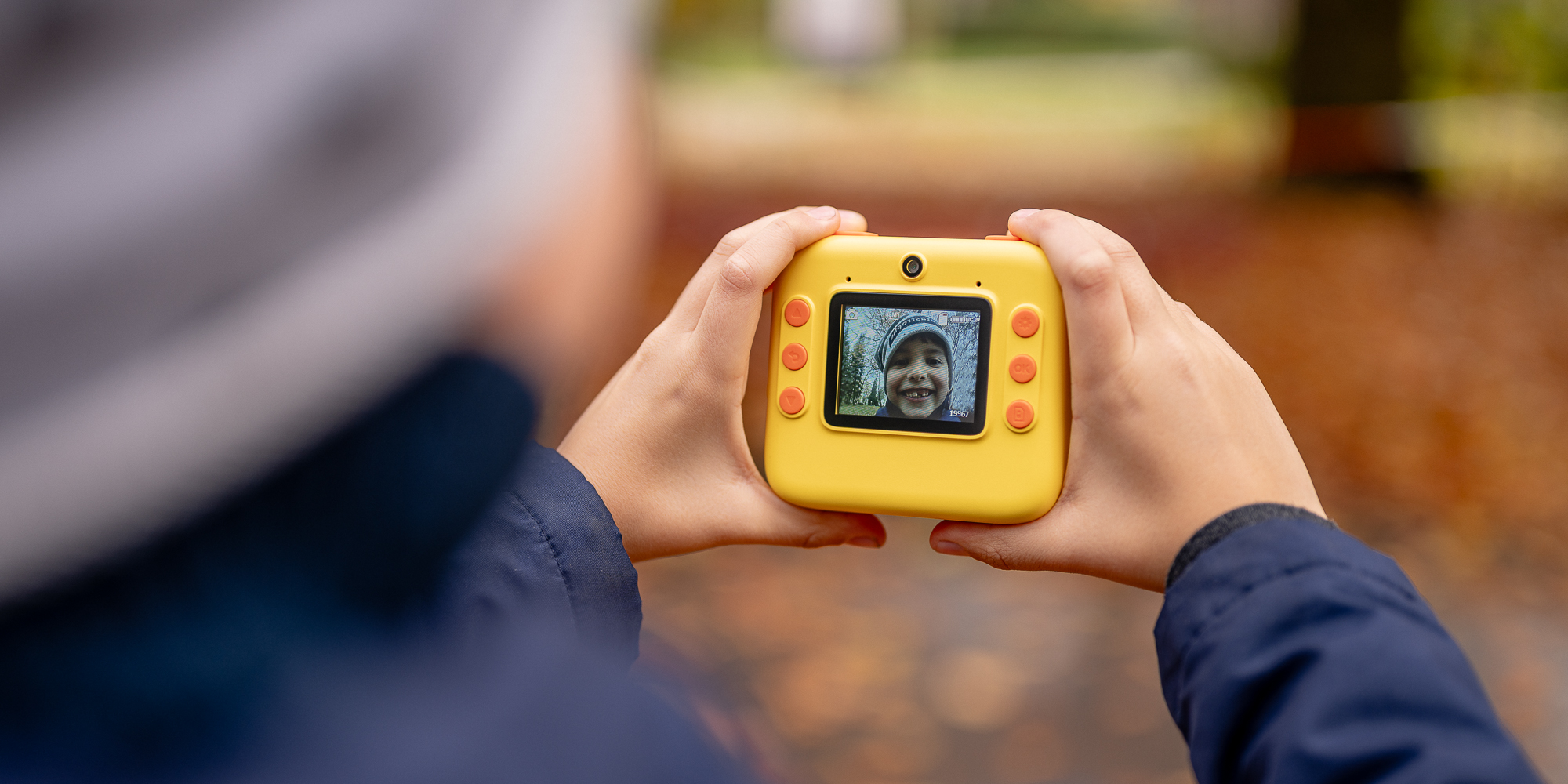 Aparat fotograficzny z drukarką dla dzieci Redleaf PicMe - żółty