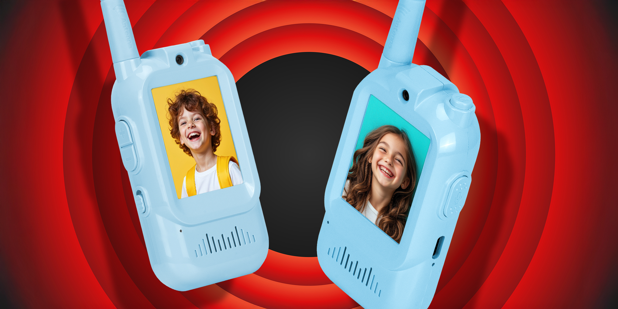 Krótkofalówka wideo Redleaf walkie-talkie WT2 - niebieska, niebieska