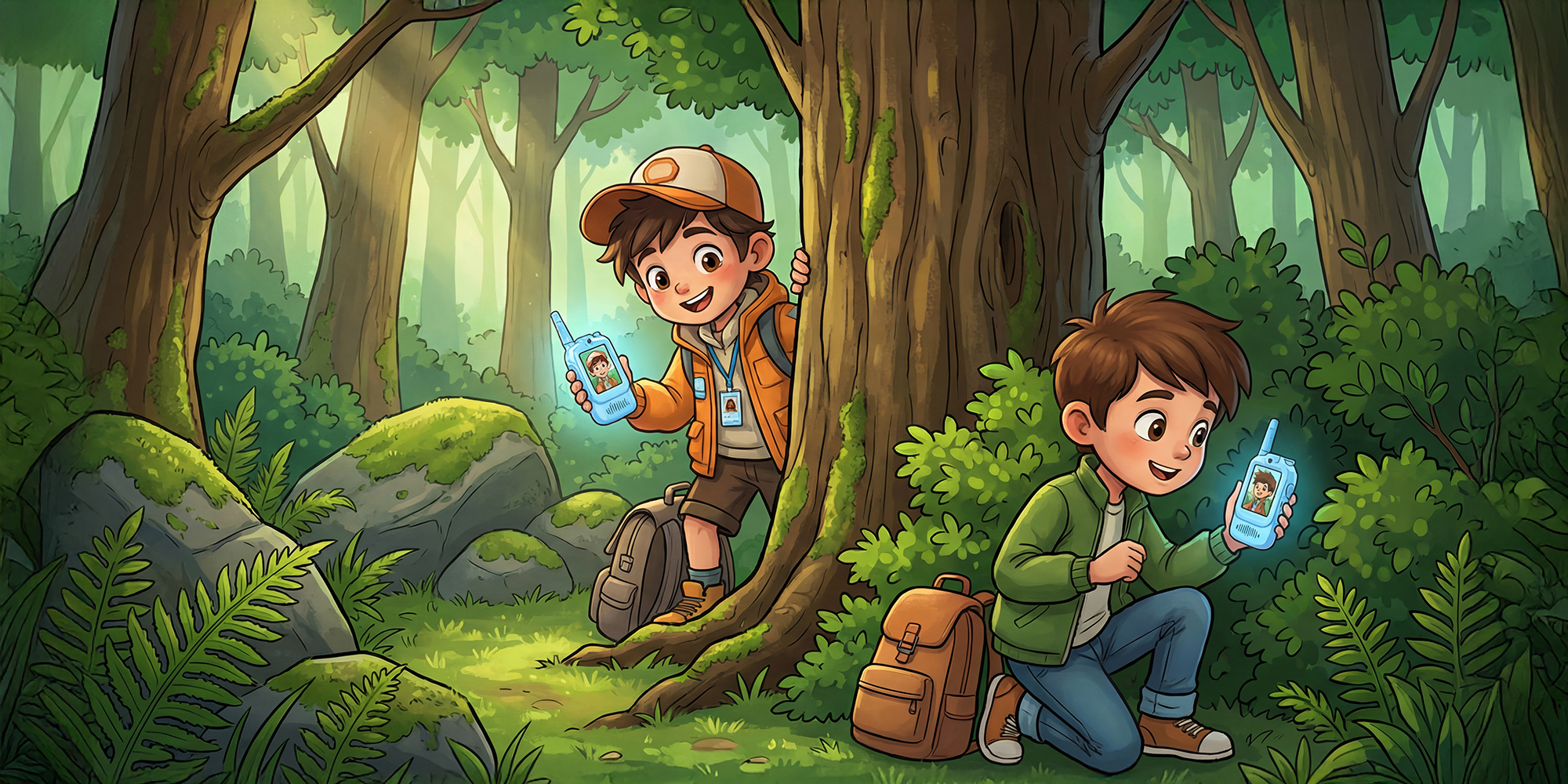 Krótkofalówka wideo Redleaf walkie-talkie WT2 - niebieska, niebieska