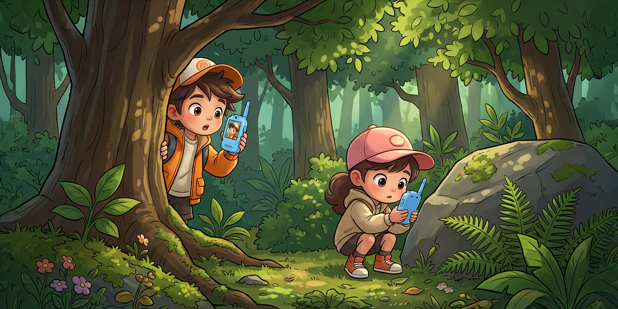 Krótkofalówka wideo Redleaf walkie-talkie WT2 - niebieska, niebieska