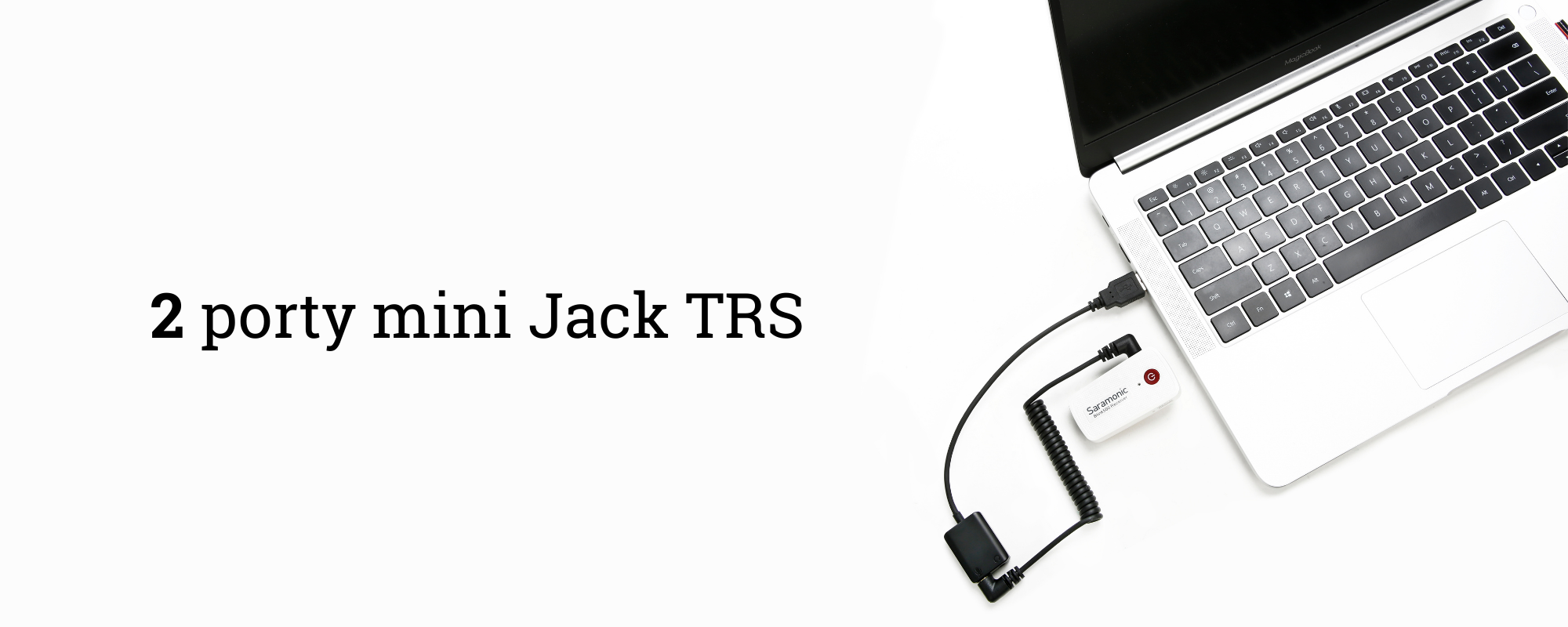 Saramonic EA2L Adaptateur audio - 2x mini jack TRS / USB-A