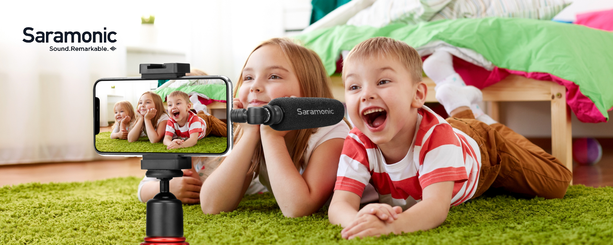 Microphone canon Saramonic SmartMic5 pour appareils mobiles