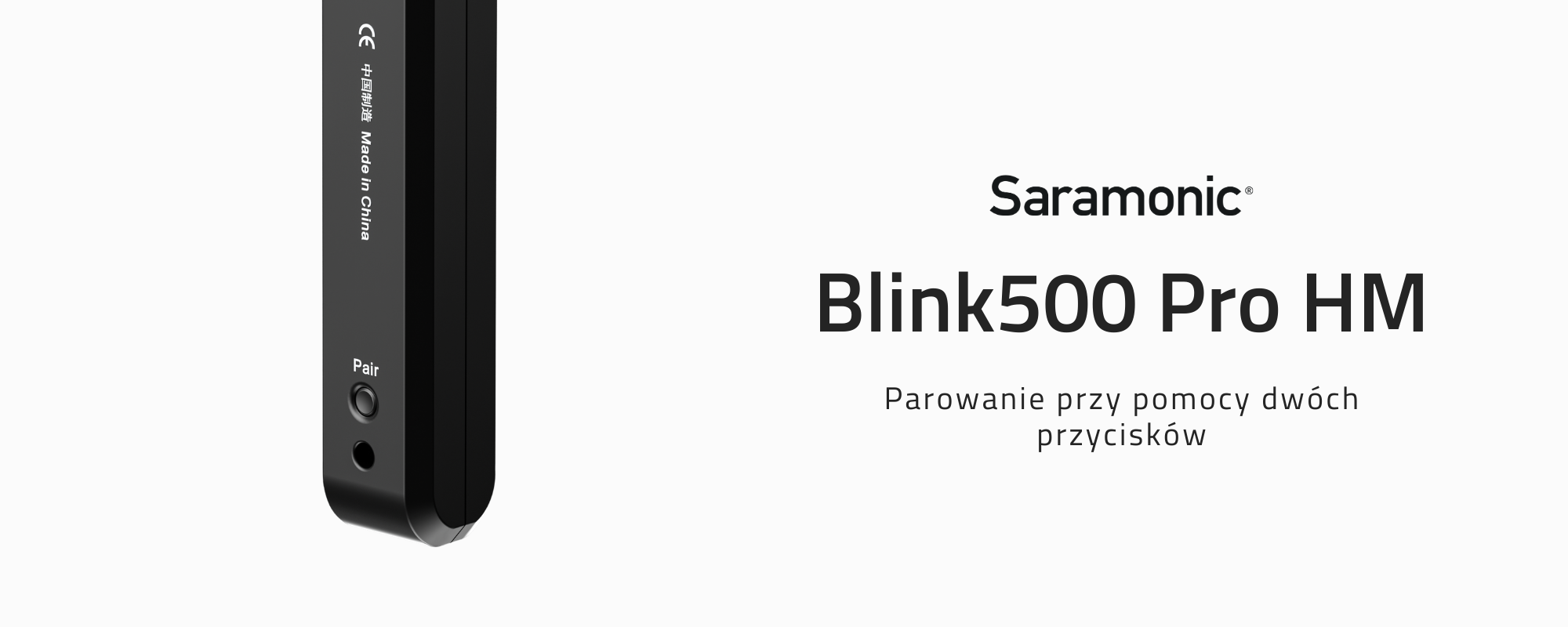 Połączenie uchwytu Blink500 Pro HM za pomocą dwóch przycisków)
