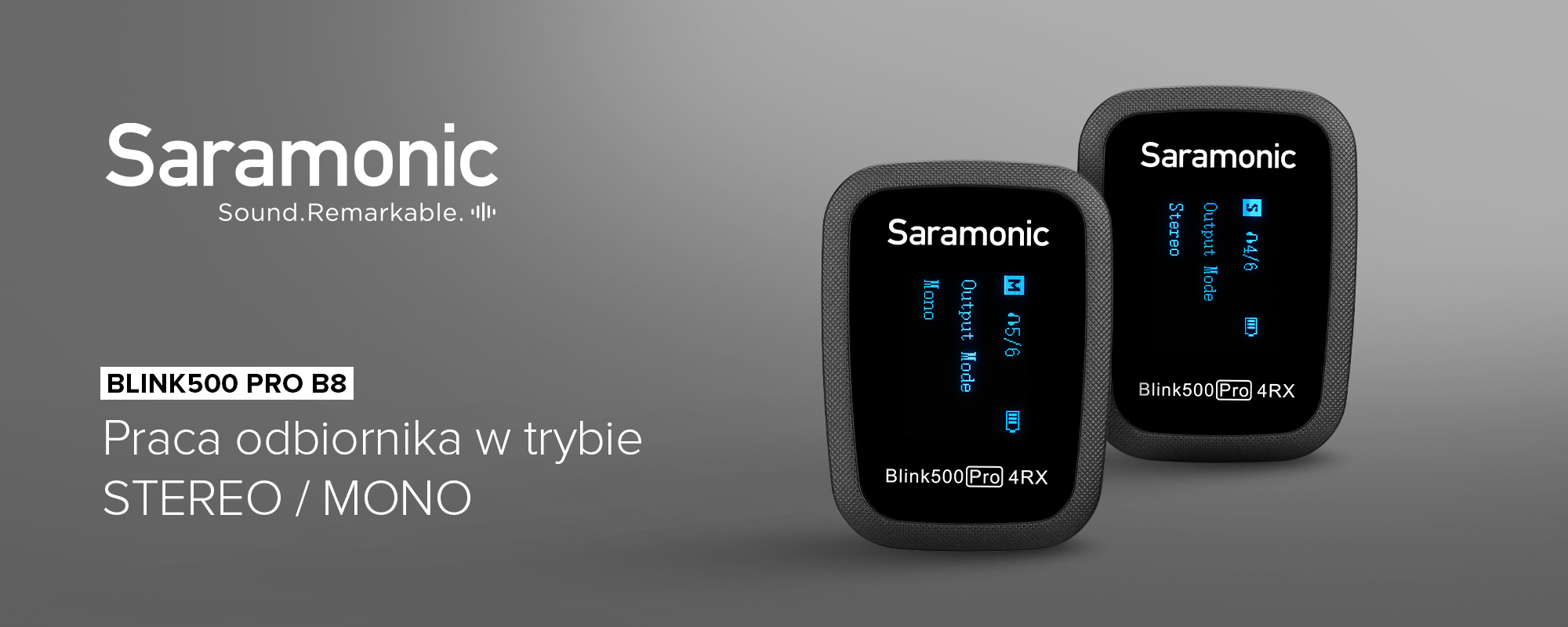 Zestaw do bezprzewodowej transmisji dźwięku Saramonic Blink500 Pro B8