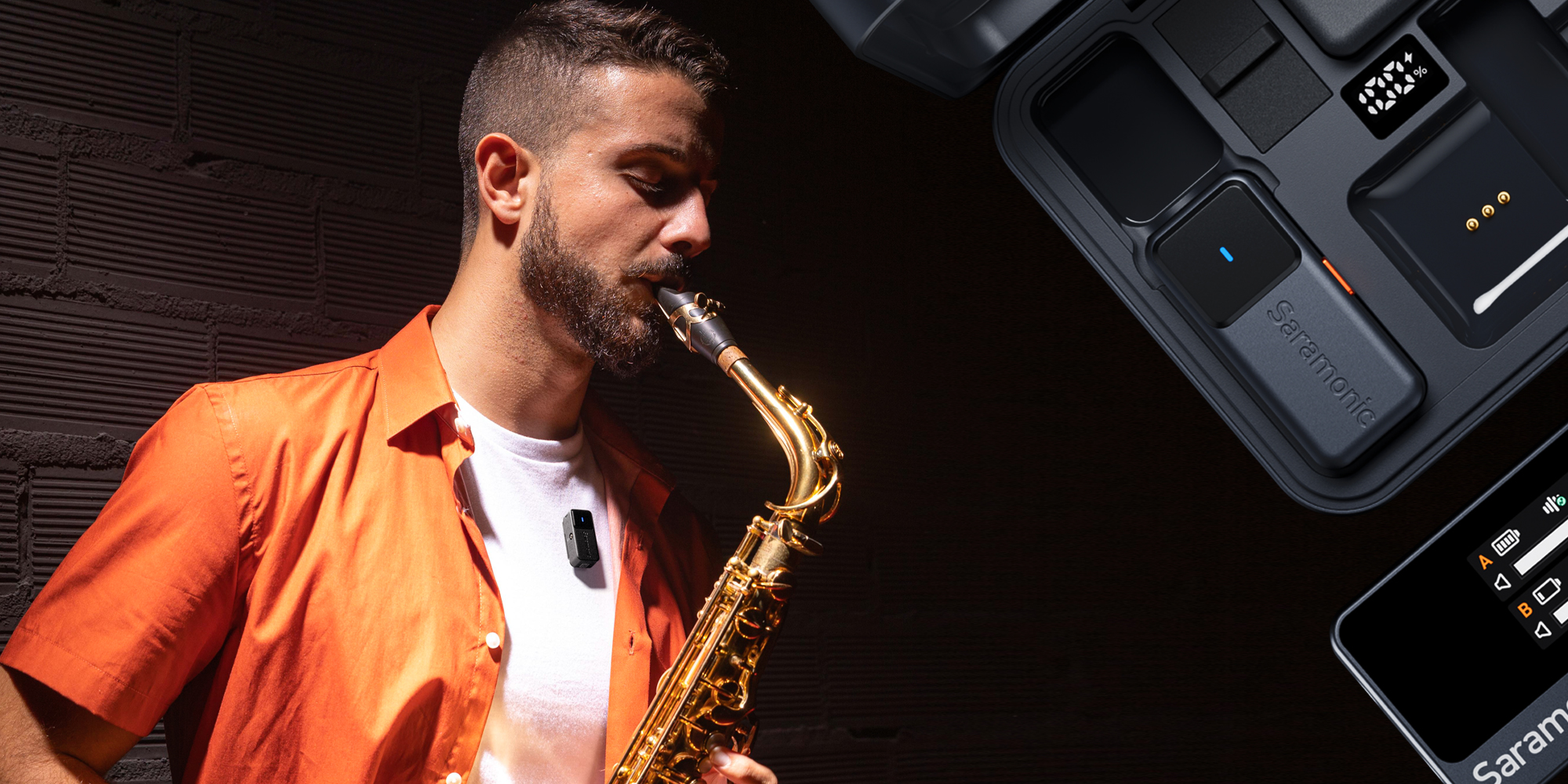 Zestaw do bezprzewodowej transmisji dźwięku Saramonic Air-01 (RX + TX +TX)