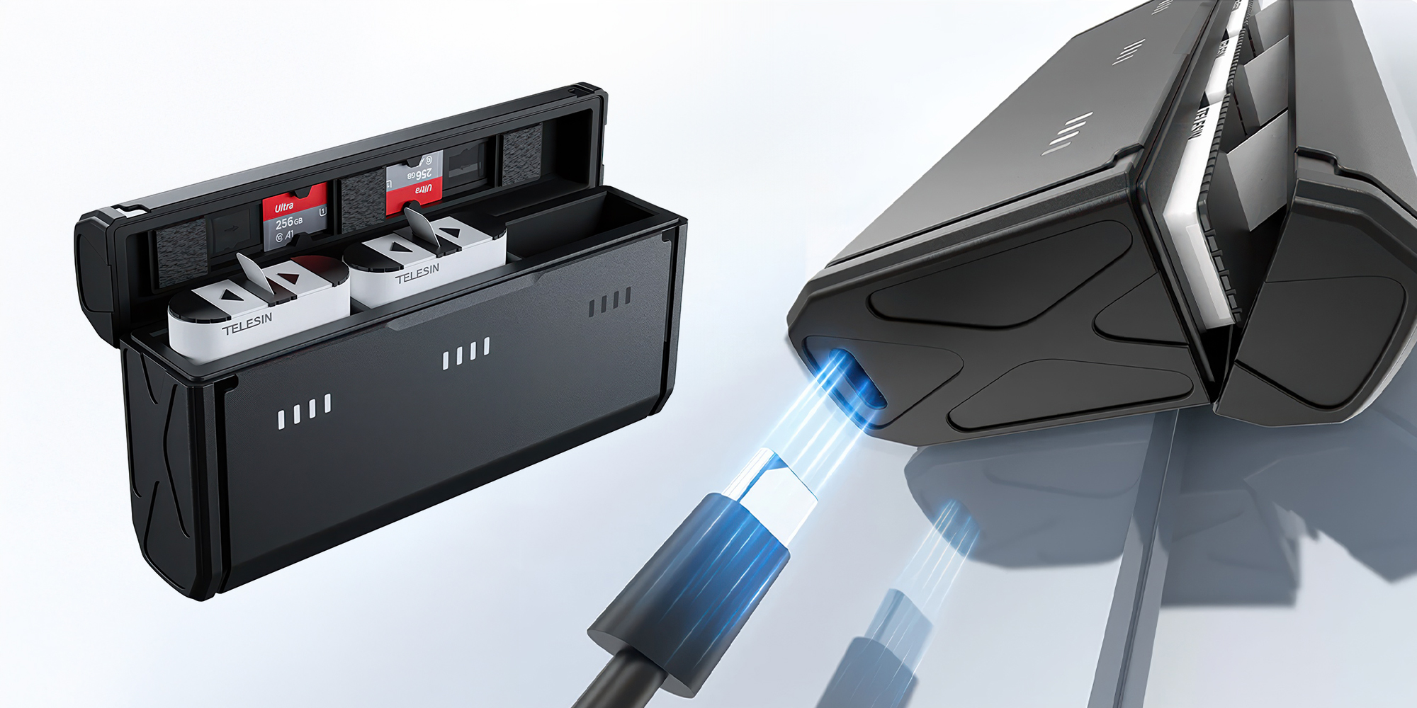 Ładowarka trójkanałowa Telesin GP-HPK-011 do akumulatorów GoPro Hero 9 _ 10 _ 11 _ 12