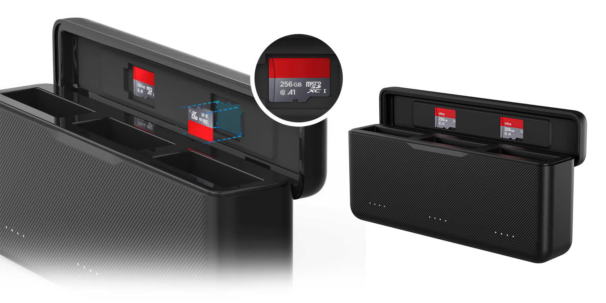 Ładowarka trójkanałowa Telesin S0-BCG-02-TDJ do akumulatorów DJI Action 3 _ 4