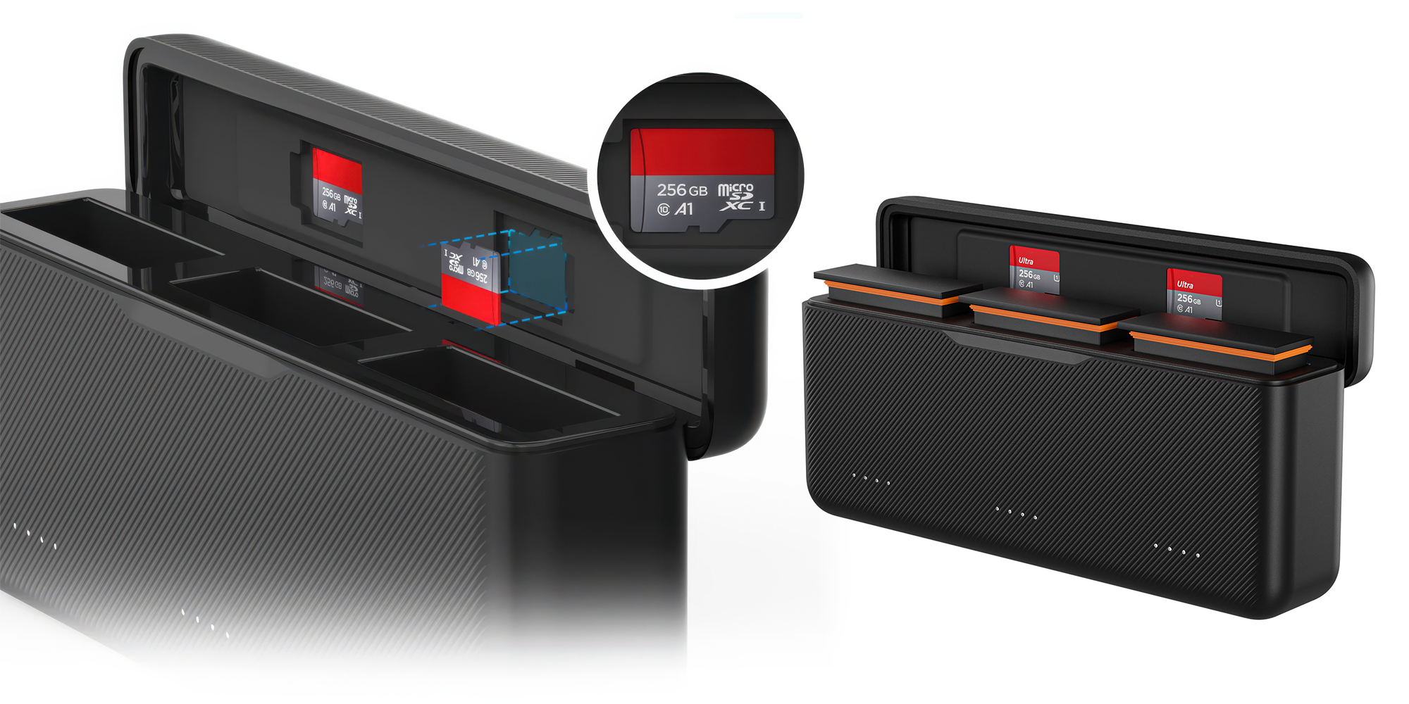 Ładowarka trójkanałowa Telesin S0-BCG-34-TDJ do akumulatorów DJI Action 5 Pro