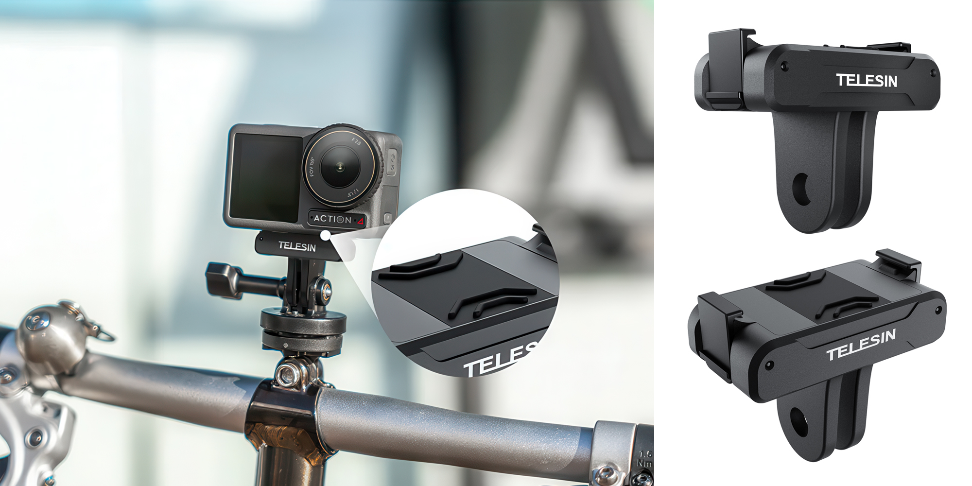 Adapter montażowy Telesin OA-TPM-T04 do kamer DJI Action 3 _ 4 _ 5 Pro na system GoPro