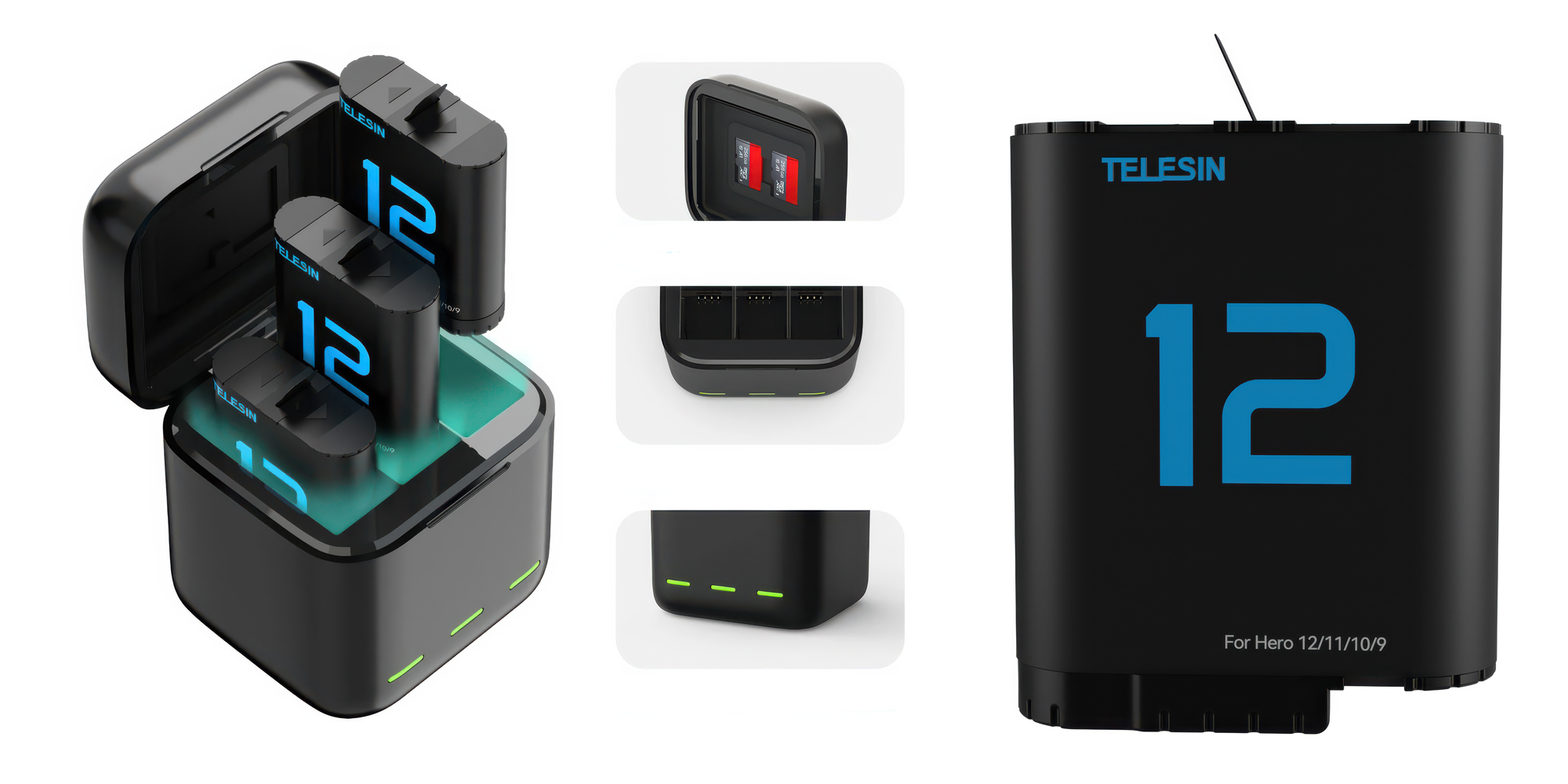 Akumulator Telesin S0-ECB-02-TGP zamiennik do GoPro Hero 9 _ 10 _ 11 _ 12