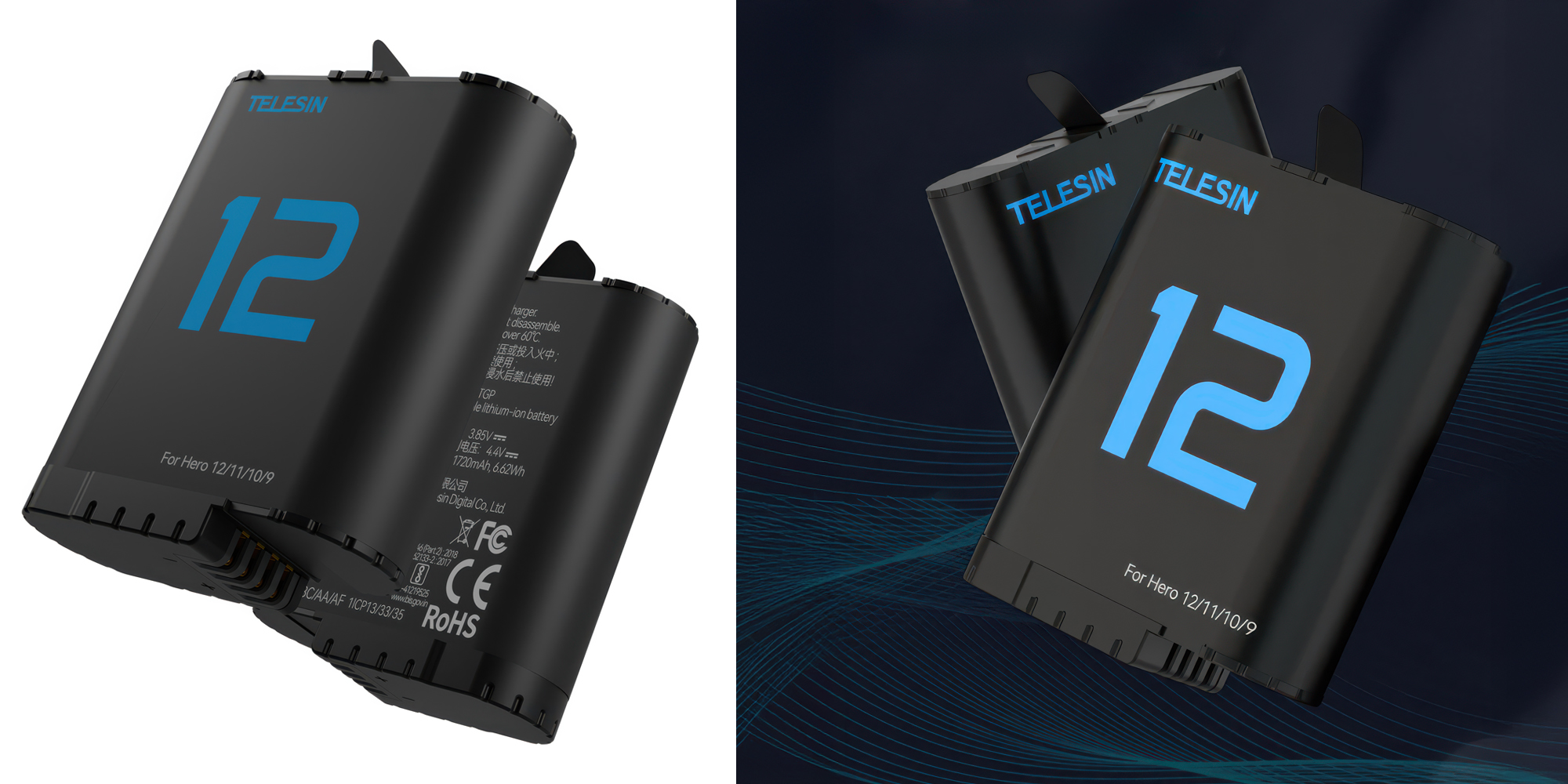 Akumulator Telesin S0-ECB-02-TGP zamiennik do GoPro Hero 9 _ 10 _ 11 _ 12