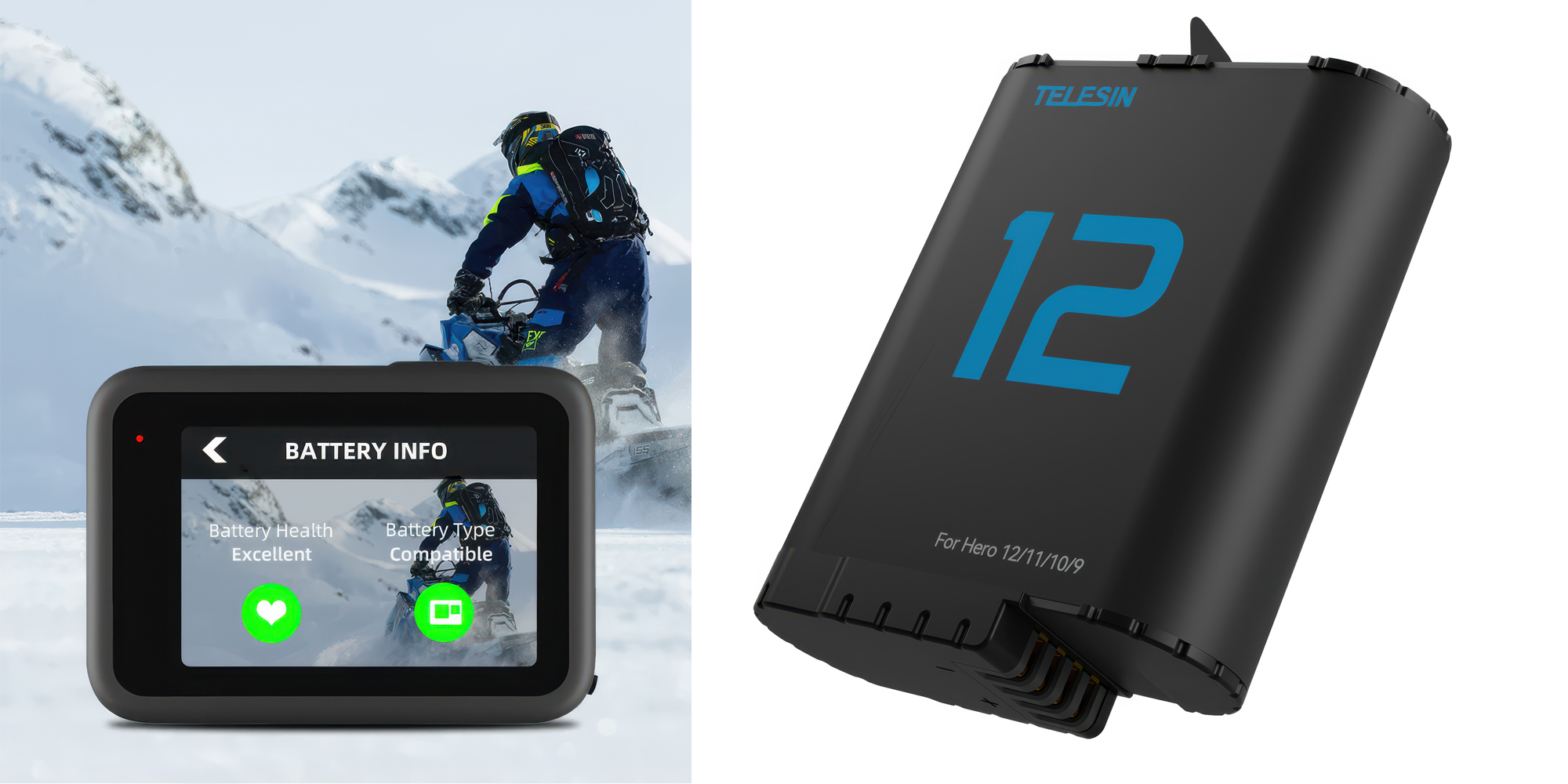 Akumulator Telesin S0-ECB-02-TGP zamiennik do GoPro Hero 9 _ 10 _ 11 _ 12