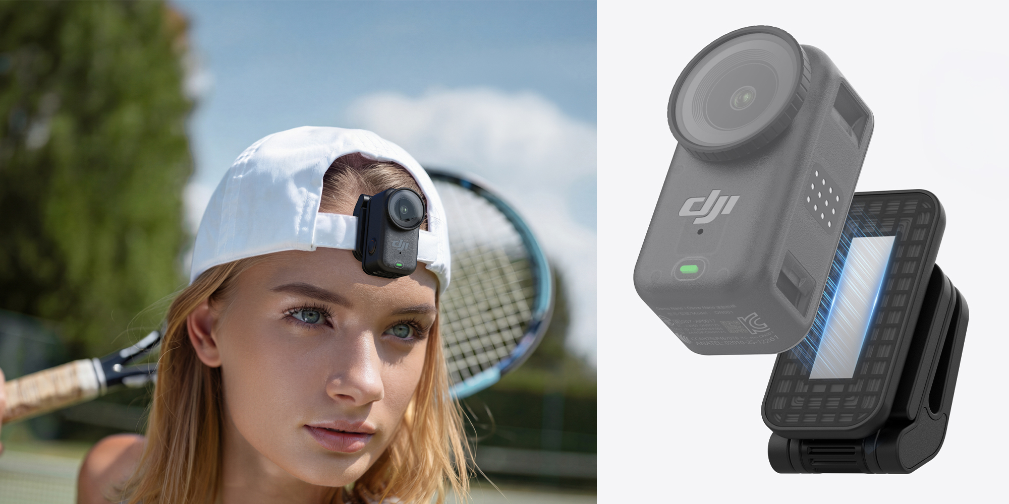 Magnetyczny klips do czapki Telesin S3-HMH-05-TDJ do kamer DJI Osmo Nano