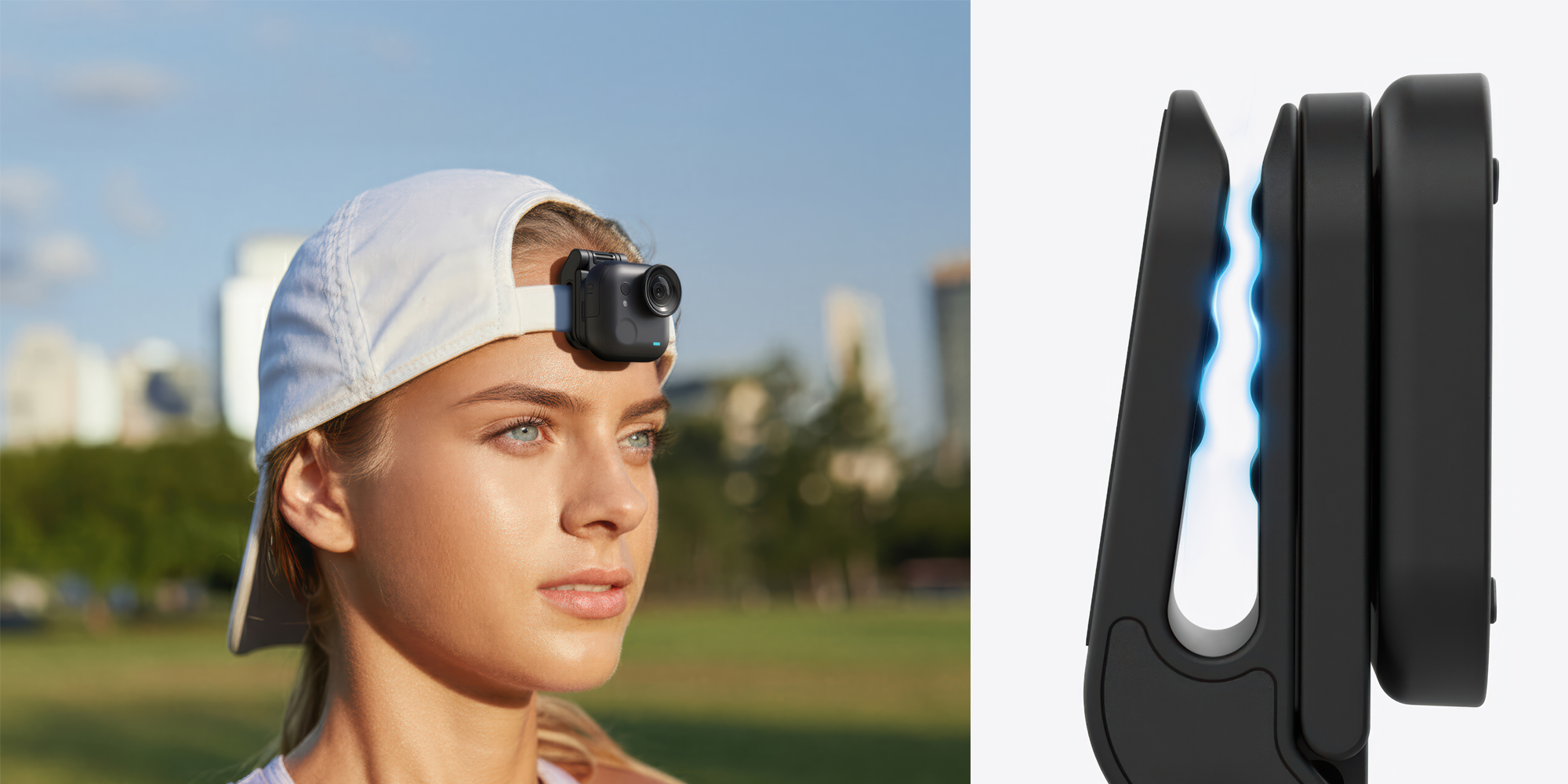 Magnetyczny klips do czapki Telesin S3-HMH-05-TIS do kamer Insta360 Go Ultra