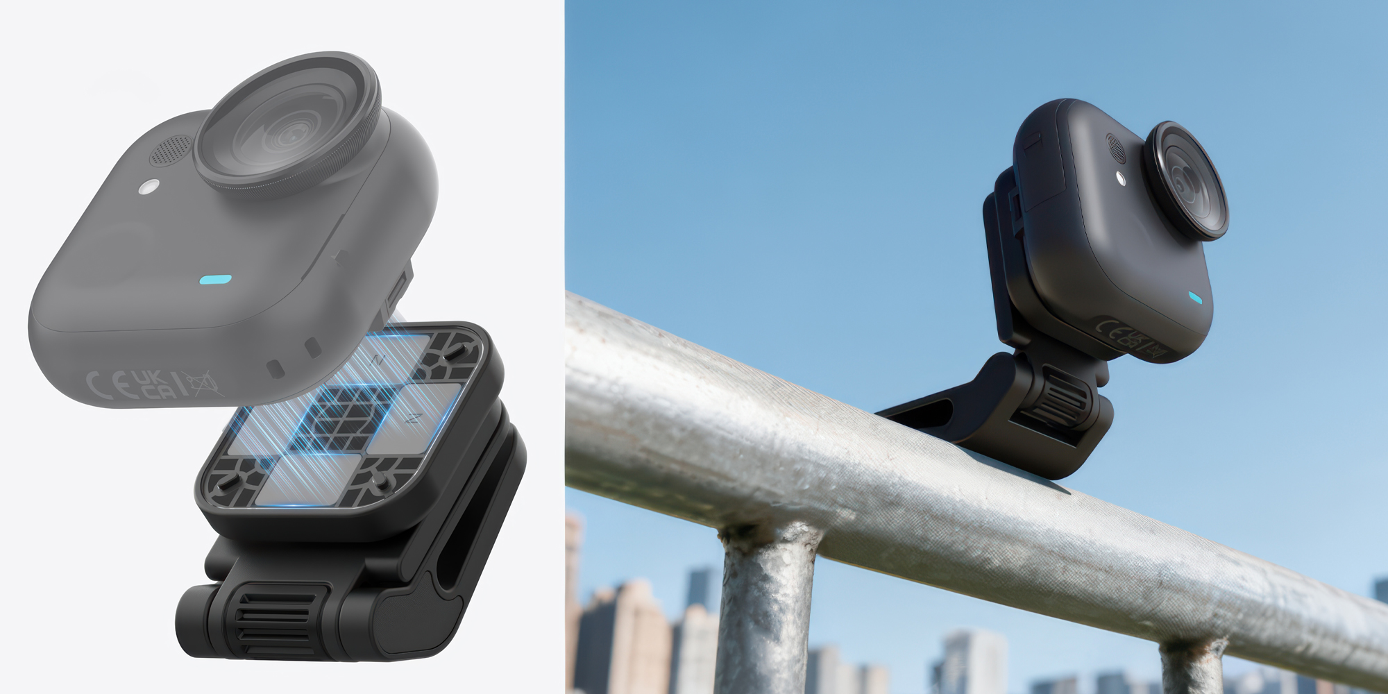 Magnetyczny klips do czapki Telesin S3-HMH-05-TIS do kamer Insta360 Go Ultra