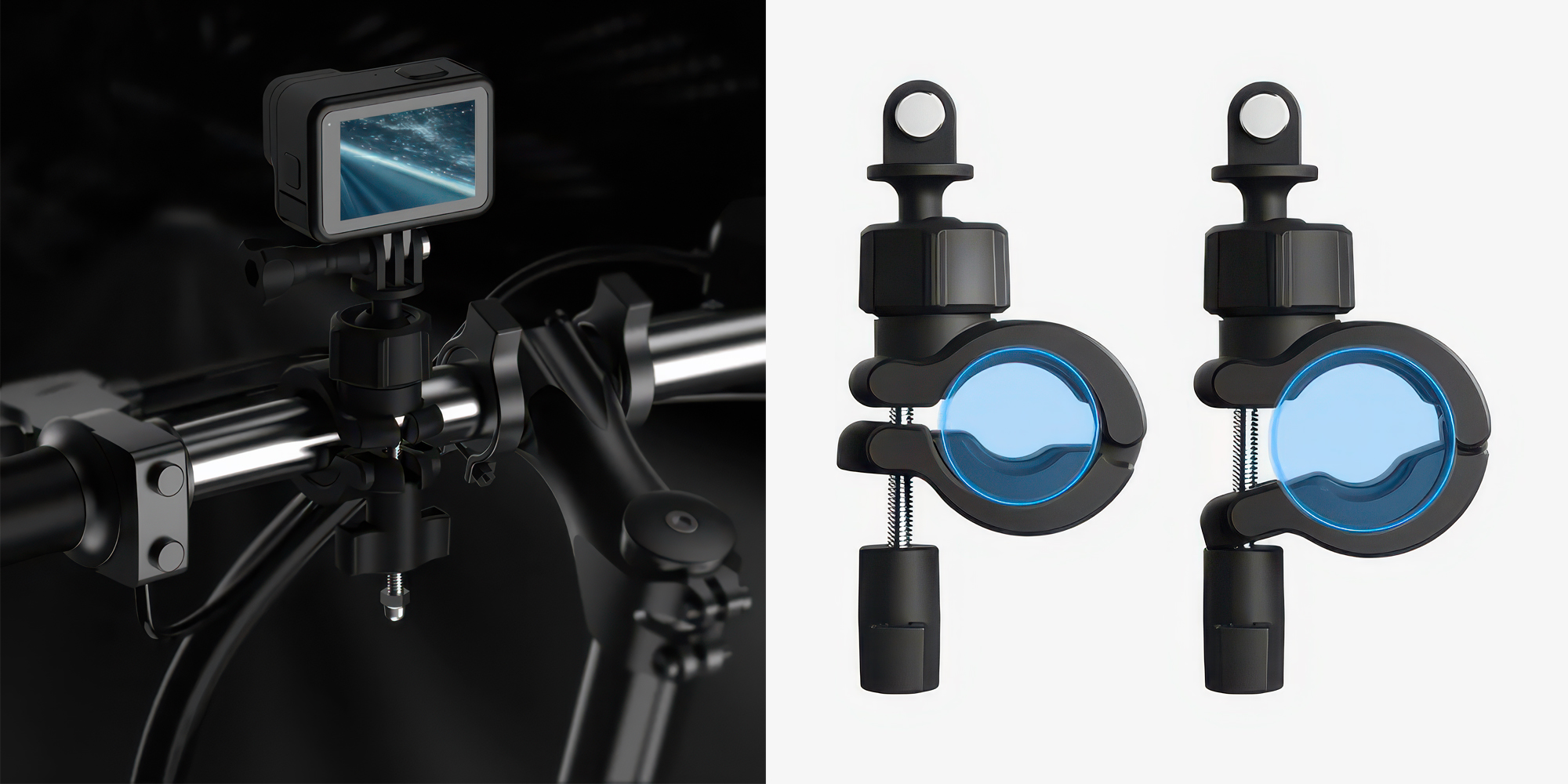 Mocowanie na kierownicę rowerową Telesin DJ-HBM-001 do kamer sportowych