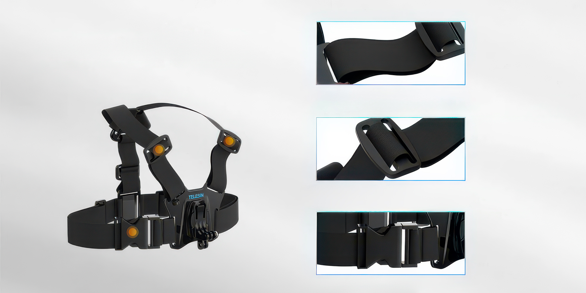 Mocowanie na klatkę piersiową Telesin GP-CGP-T07 do kamer sportowych