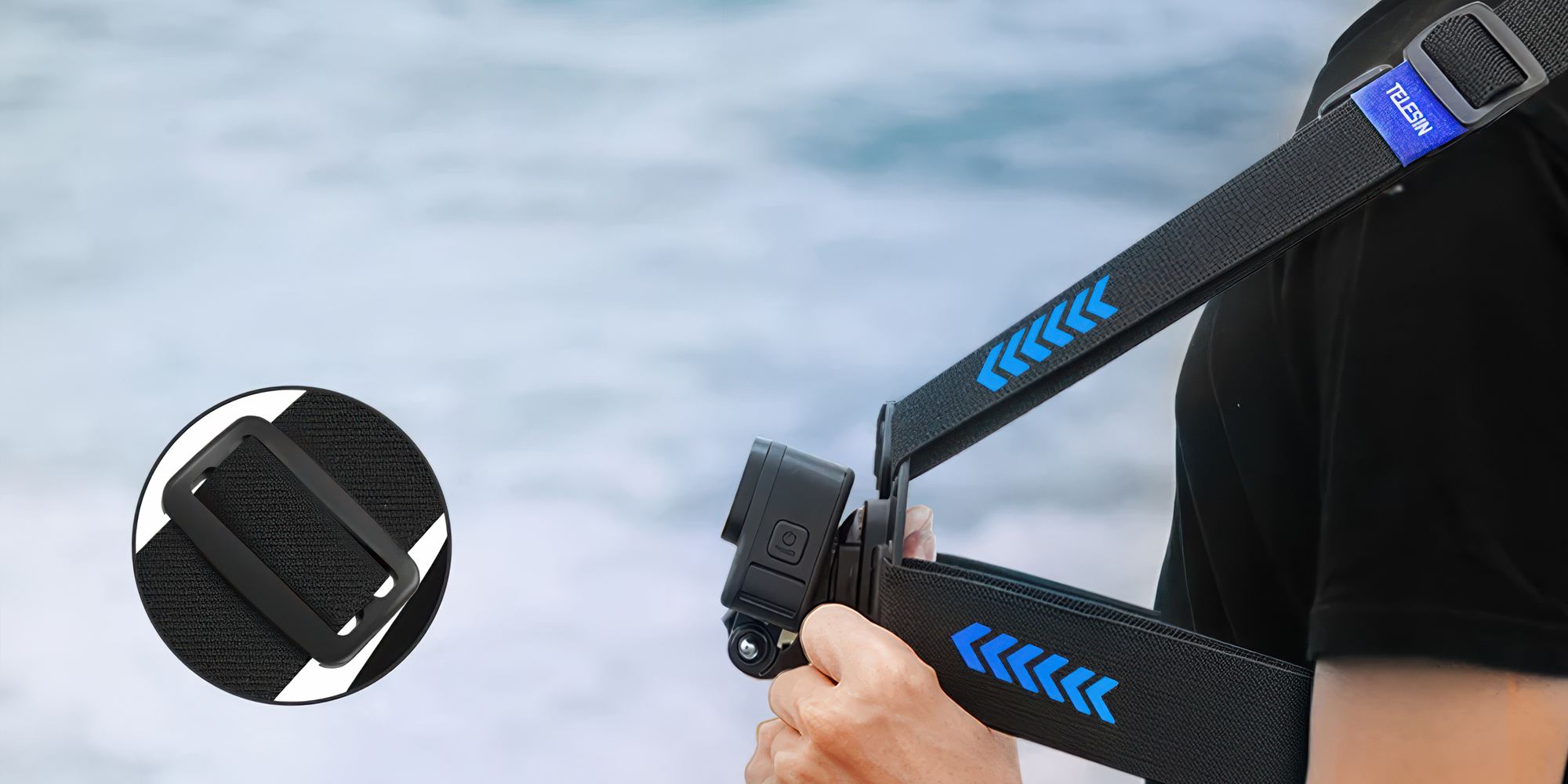 Mocowanie na klatkę piersiową Telesin GP-UCS-001 do kamer sportowych