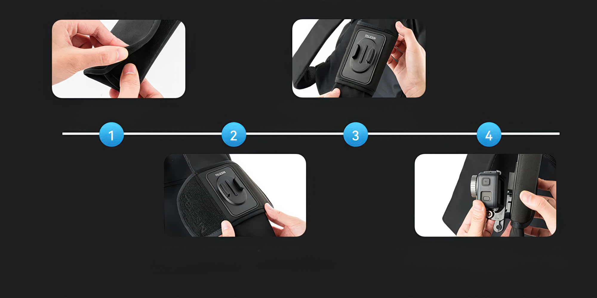 Mocowanie na plecak Telesin GP-BPM-005 do kamer sportowych