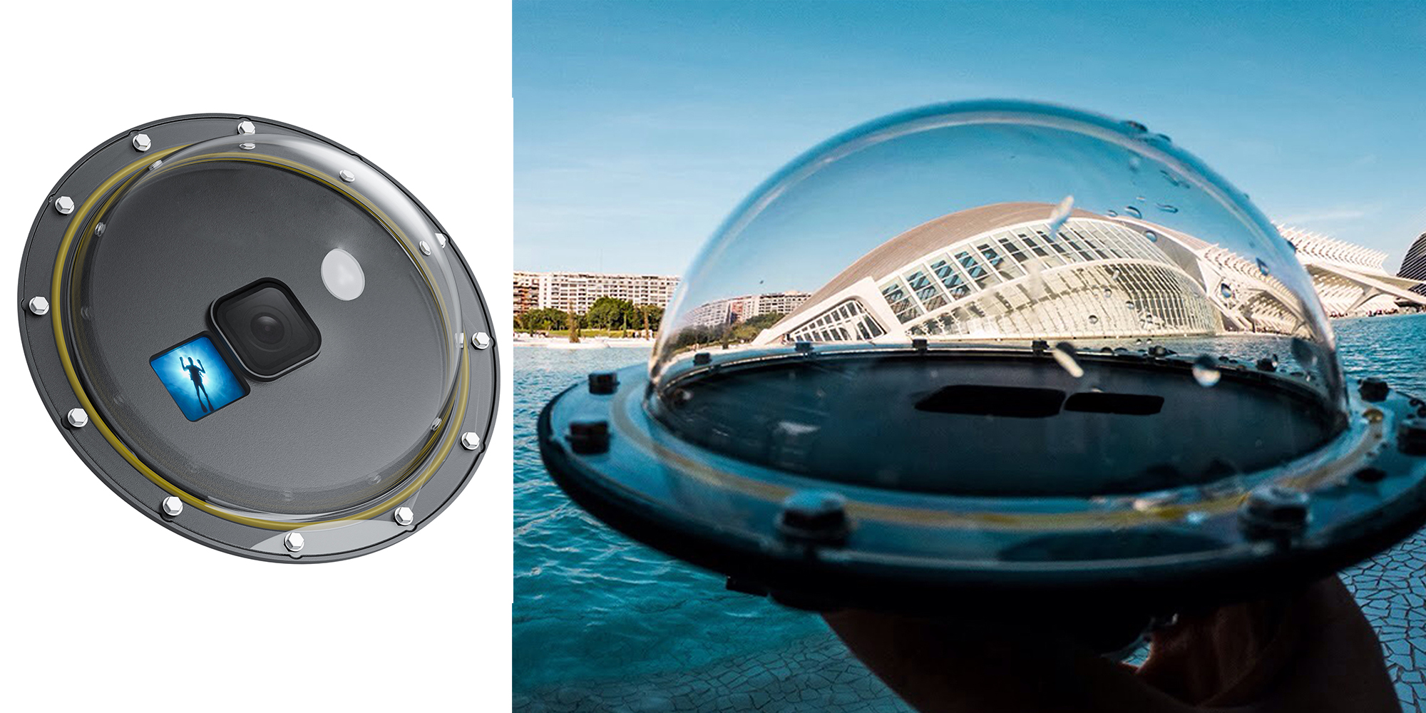 width=100% Obudowa wodoodporna Telesin GP-DMP-T09 do kamer GoPro Hero 9 / 10 / 11 / 12 / 13