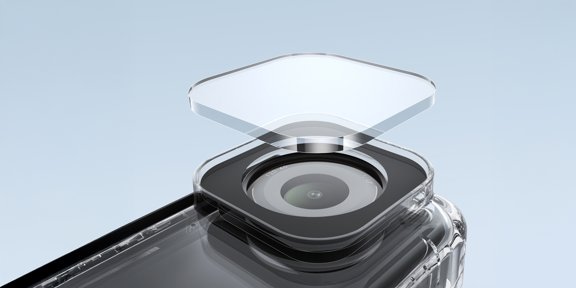 width=100% Obudowa wodoodporna Telesin S4-WTP-12 do kamer DJI Osmo Action 6