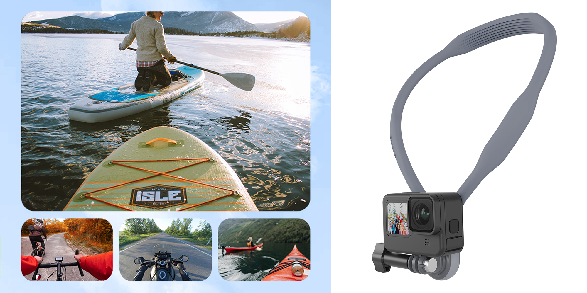 Opaska na szyję z uchwytem magnetycznym Telesin TE-HNB-001 do kamer sportowych