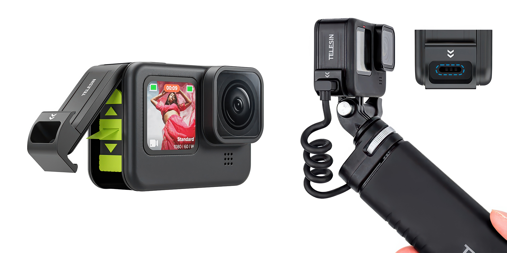 Pokrywa akumulatora Telesin GP-CLC-G11 do kamer GoPro Hero 9 / 10 / 11 / 12 / 13