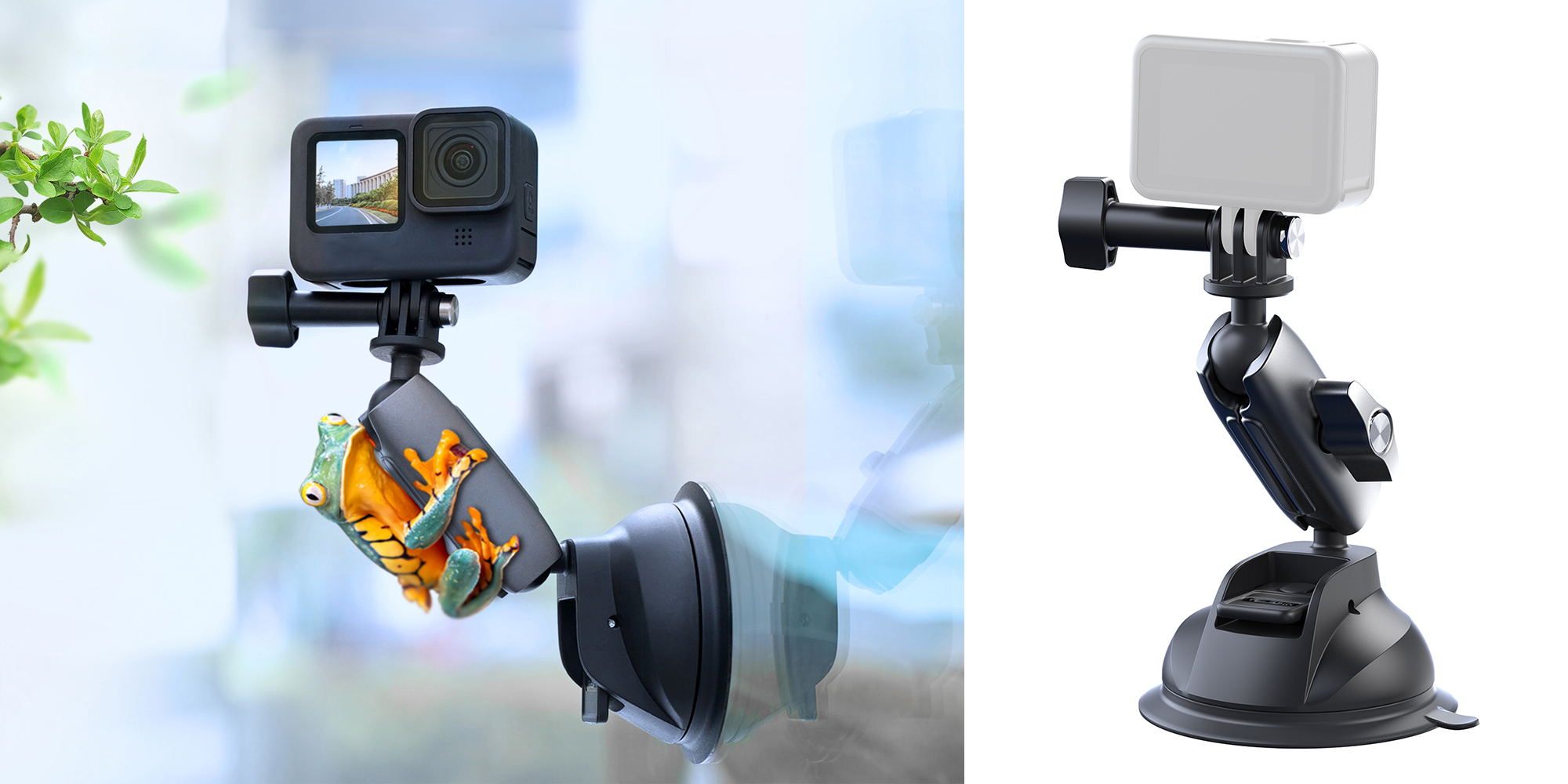 width=100% Przyssawka Telesin TE-SUC-010 do kamer sportowych