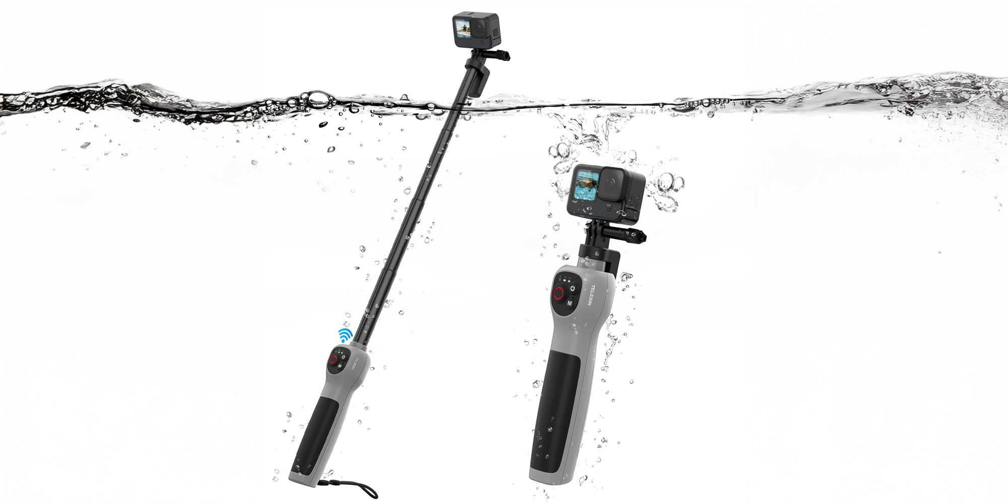 Ramię teleskopowe Telesin GP-WBT-001 z pilotem do kamer GoPro Hero 8 _ 9 _ 10 _ 11 _ 12 _ Max