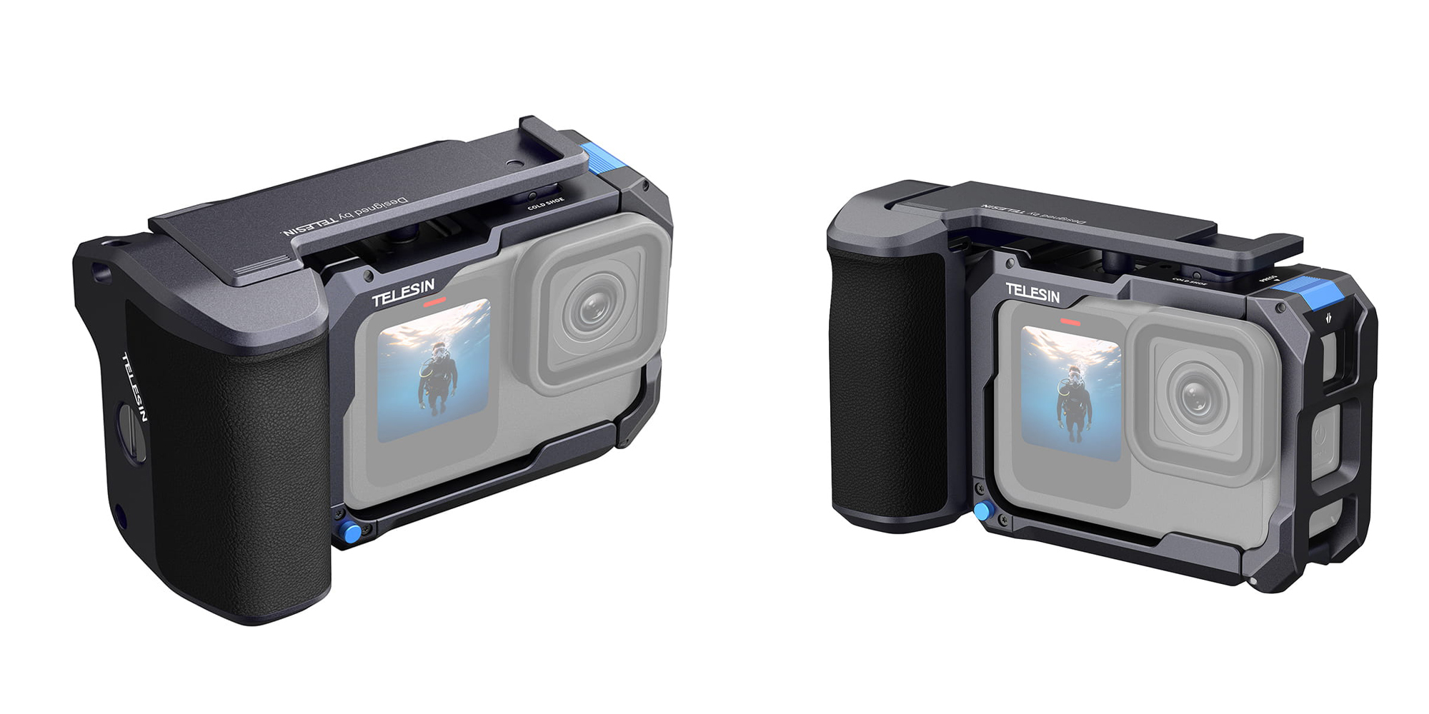 Ramka montażowa z gripem Telesin S6-FMS-26-TGP do kamer GoPro Hero 9 / 10 / 11 / 12 / 13