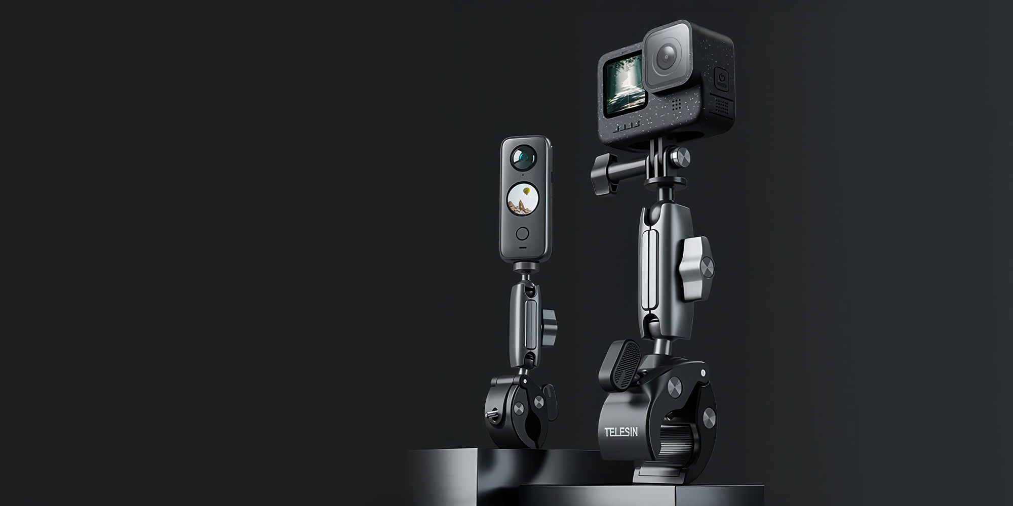 Uchwyt montażowy Telesin GP-HBM-001 Tube Clamp do kamer sportowych i aparatów