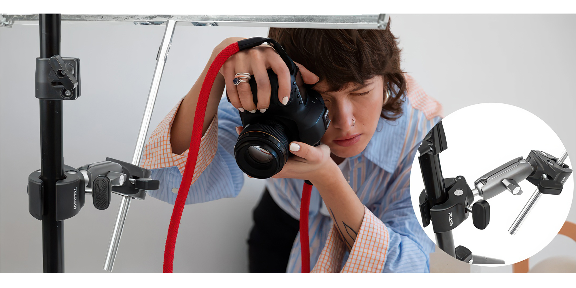 Uchwyt montażowy Telesin GP-HBM-001-D Double Clamp