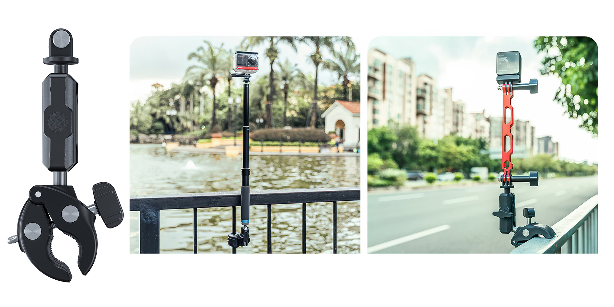 Uchwyt montażowy Telesin GP-HBM-003 Tube Clamp do kamer sportowych i aparatów