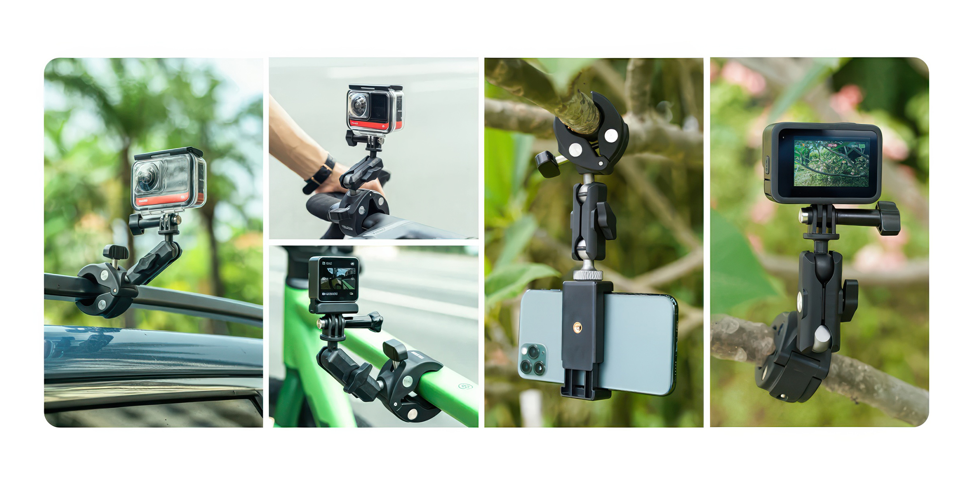 Uchwyt montażowy Telesin GP-HBM-003 Tube Clamp do kamer sportowych i aparatów