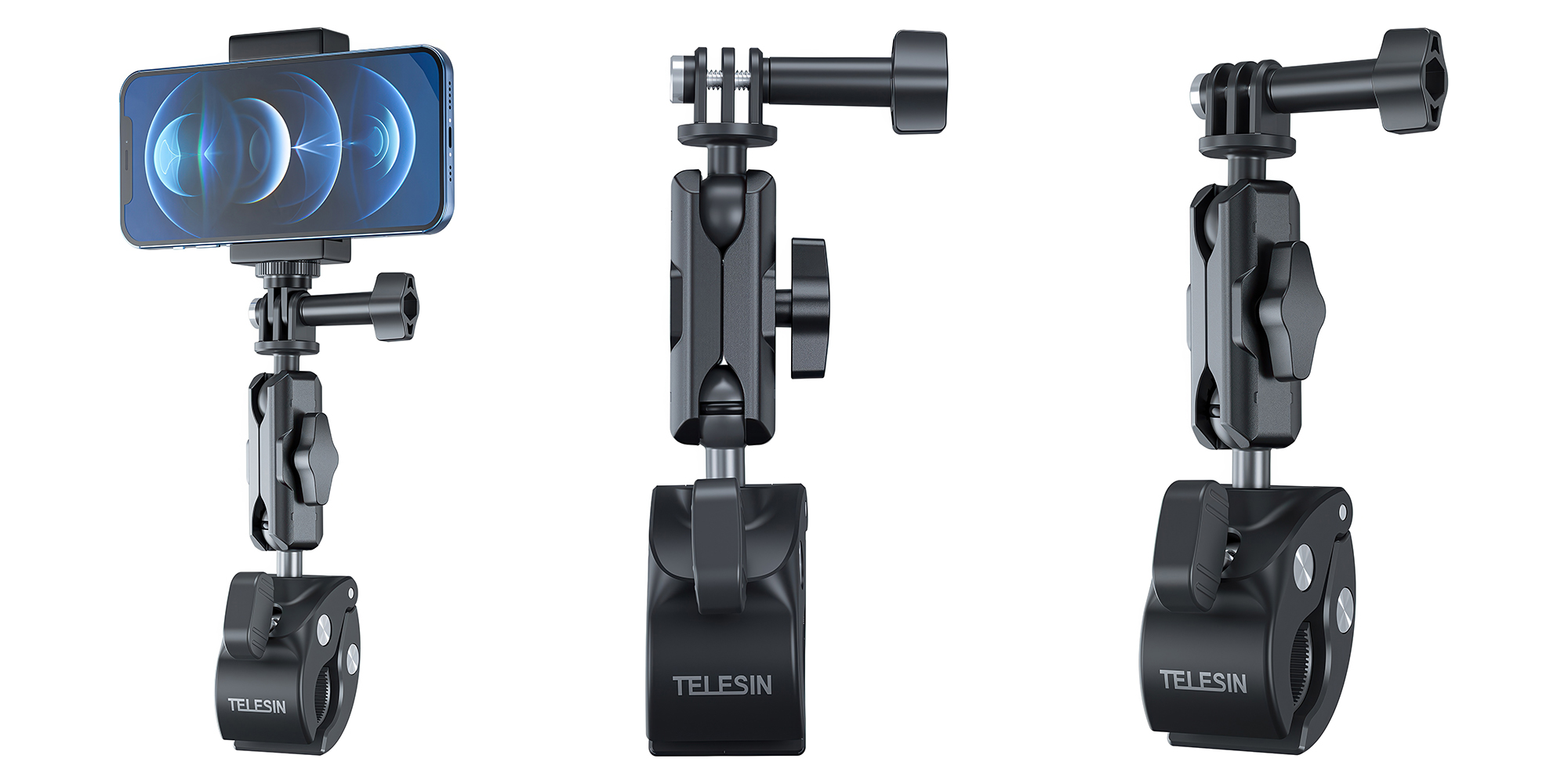 Uchwyt montażowy Telesin GP-HBM-003 Tube Clamp do kamer sportowych i aparatów