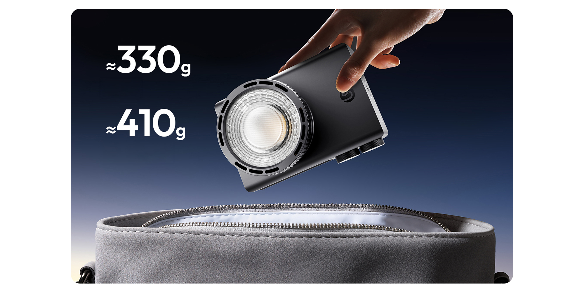 Lampa LED Ulanzi C01 - WB (2700 K - 6500 K) z soczewką