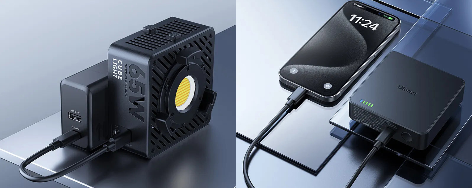 Lampa LED Ulanzi EC65 - WB (2700 K - 6500 K)