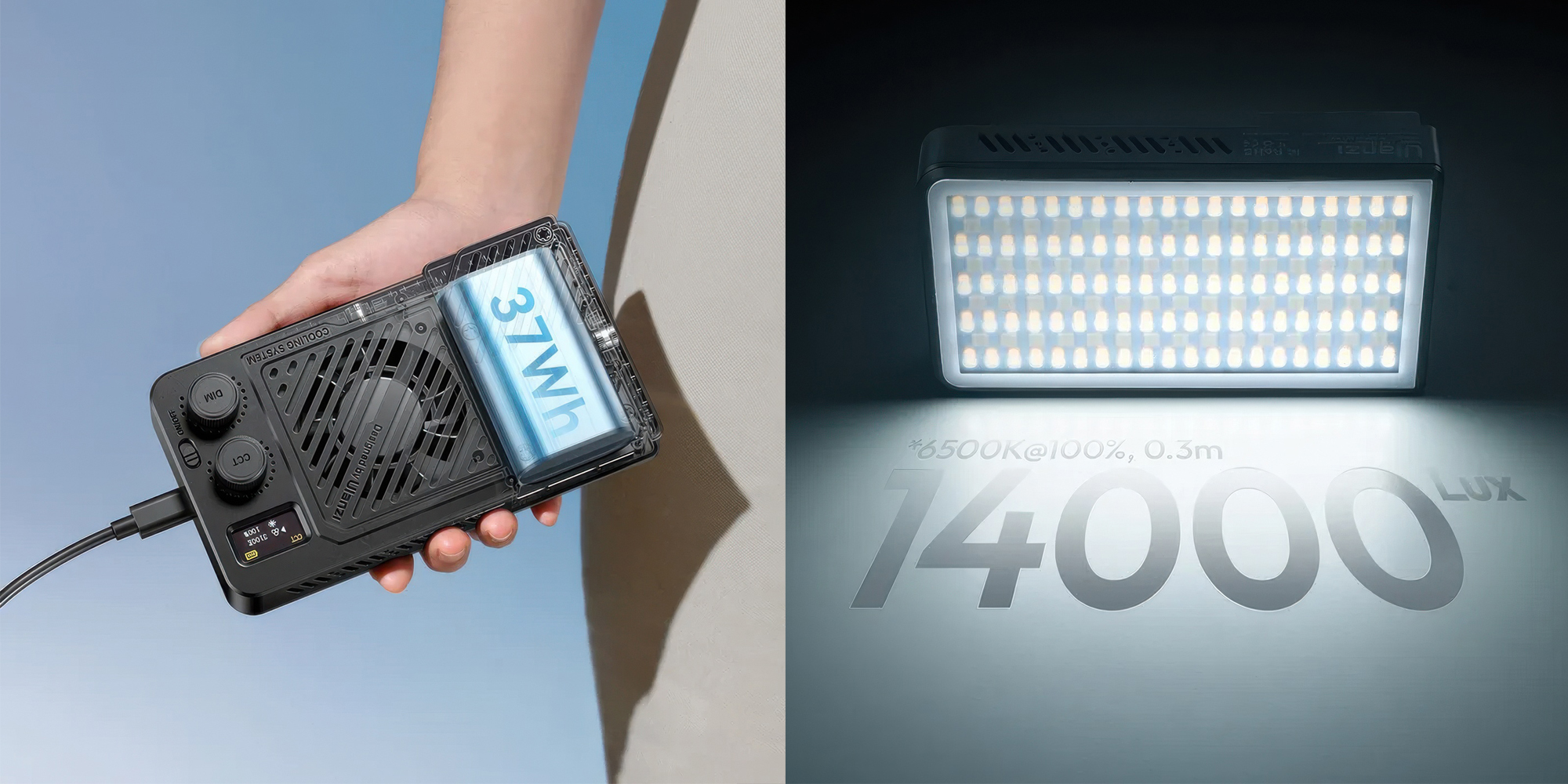 Lampa LED Ulanzi LM-P40 - WB (2700 K - 6500 K)