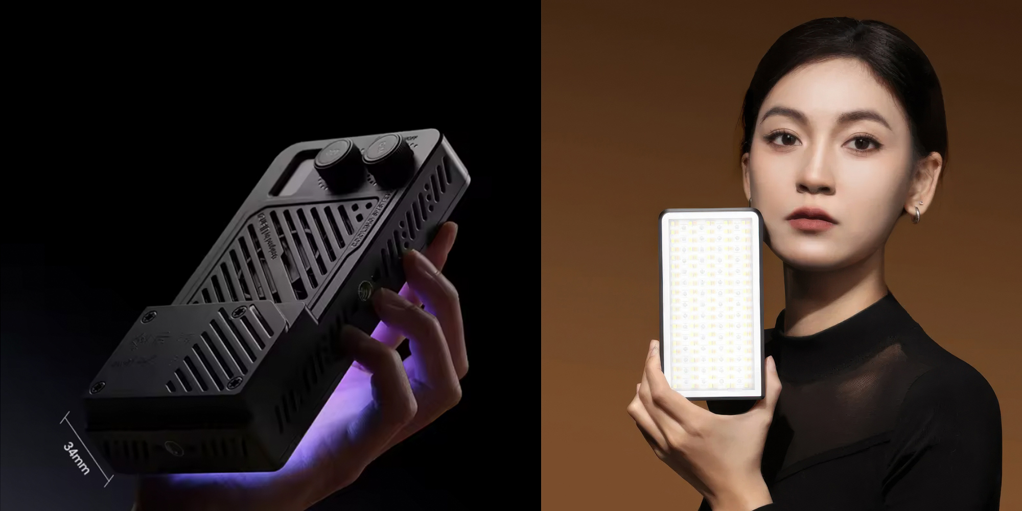 Lampa LED Ulanzi LM-P40 RGB, WB (2700 K - 6500 K)