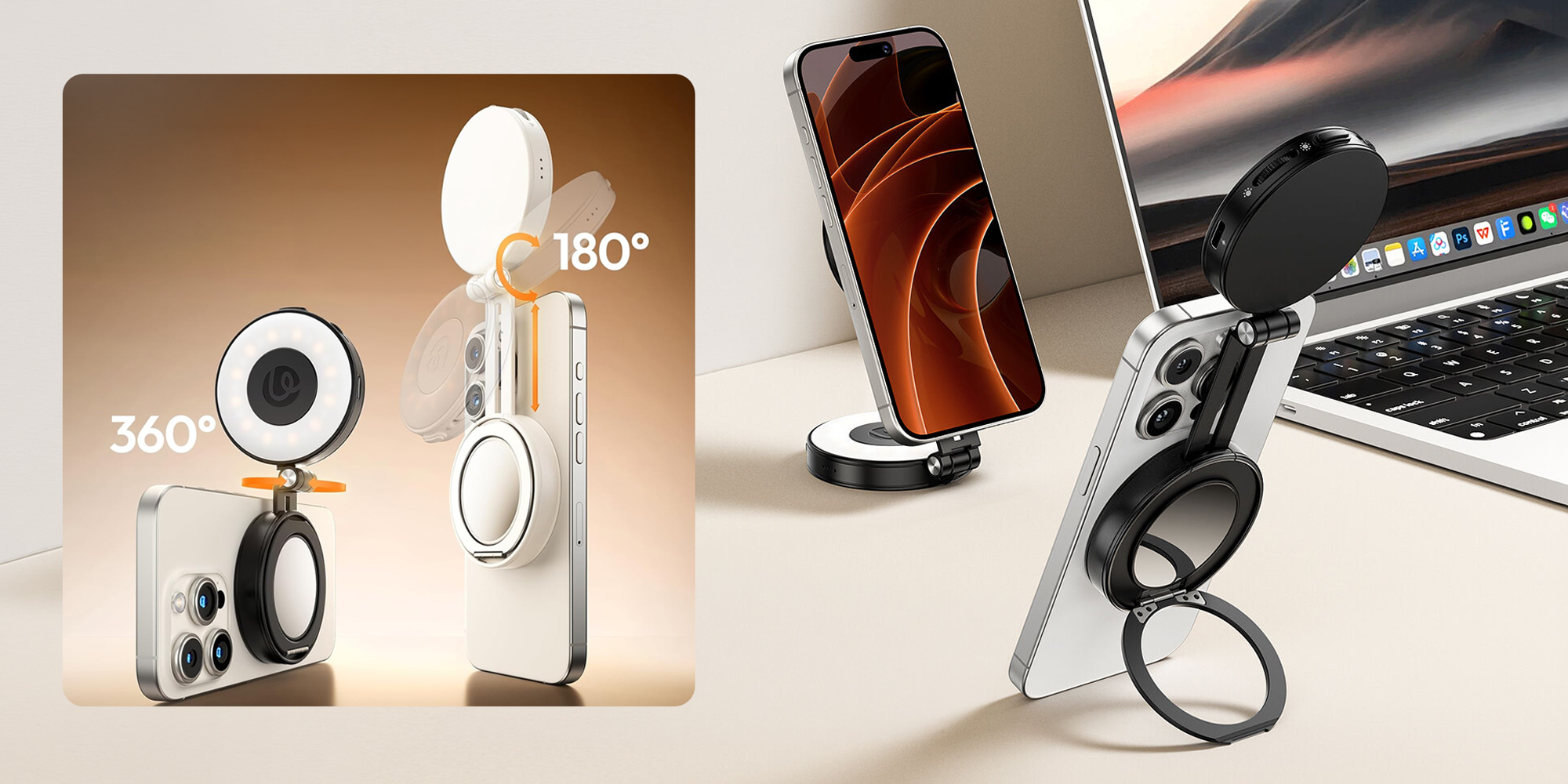 Lampa LED Ulanzi LM23 - WB (2500 K - 8500 K) - czarna