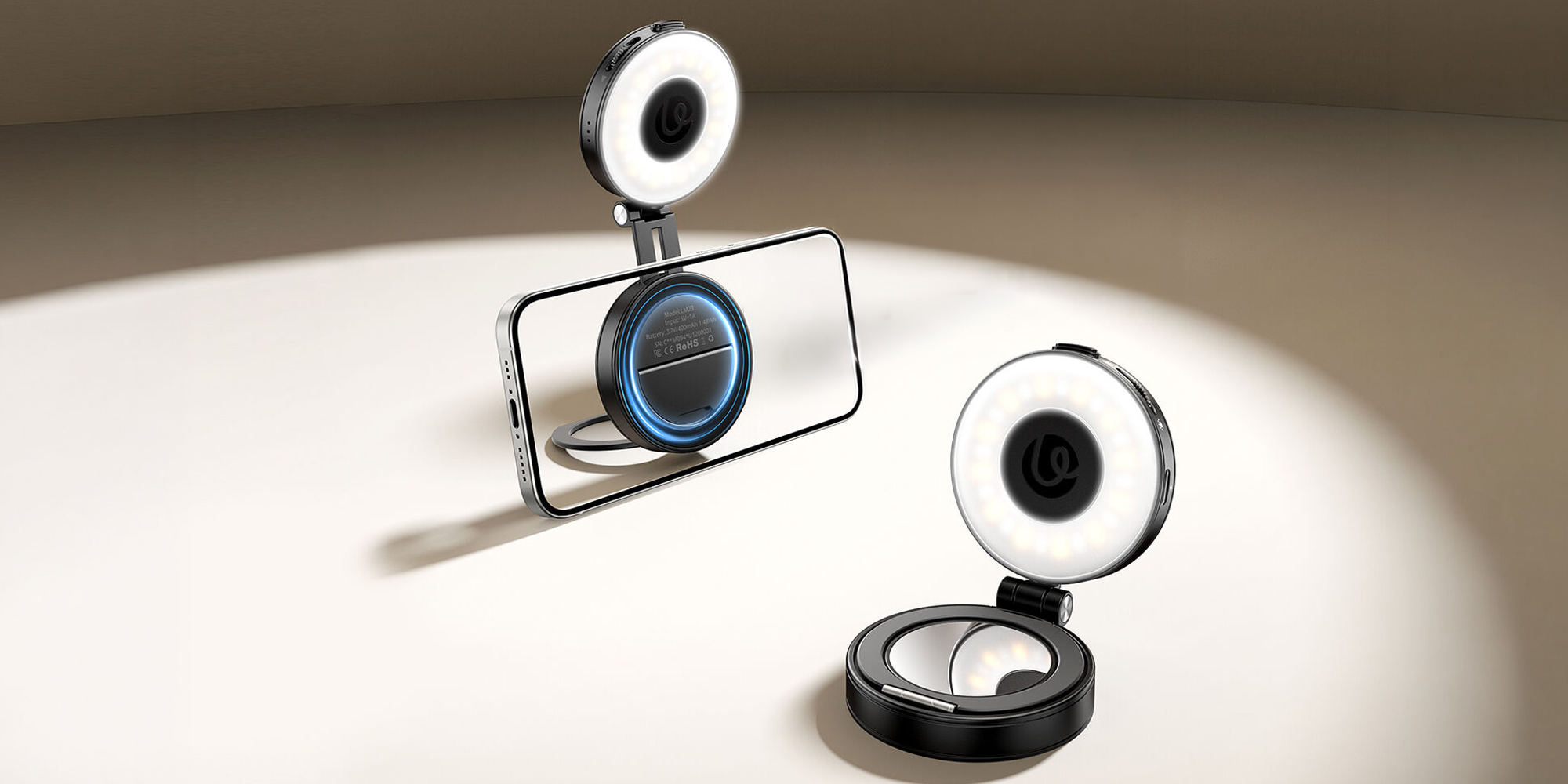 Lampa LED Ulanzi LM23 - WB (2500 K - 8500 K) - czarna