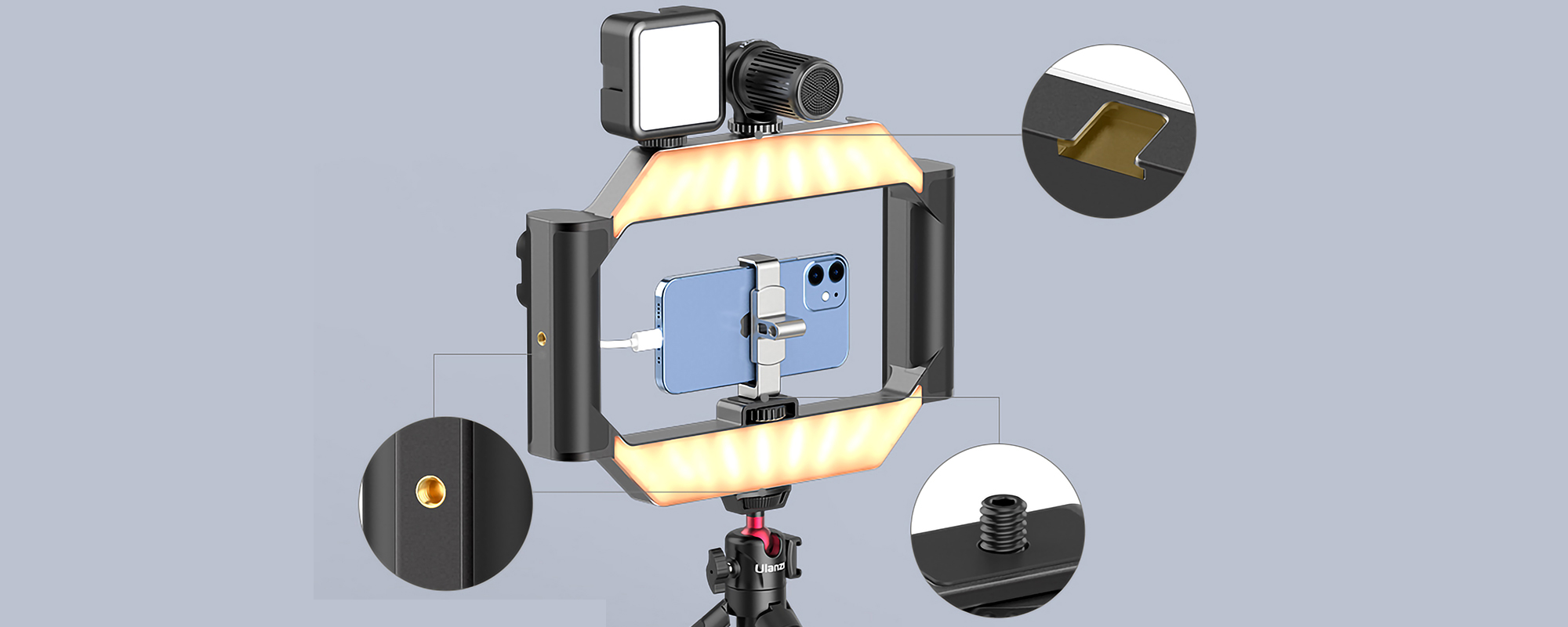 Lampa LED Ulanzi U-Rig - WB (2500 K - 9000 K)